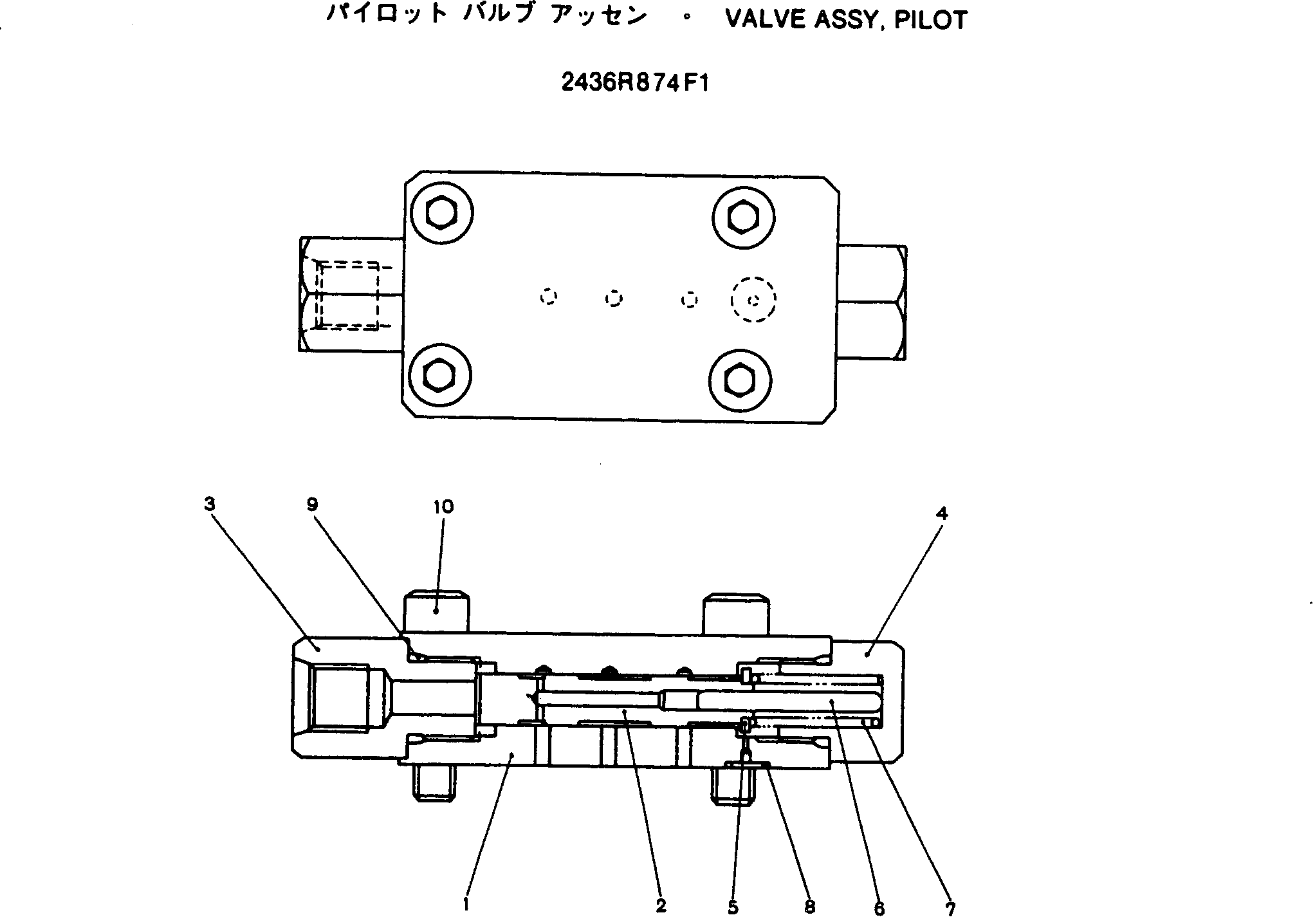VALVE ASSY PILOT — kobelco parts diagram
