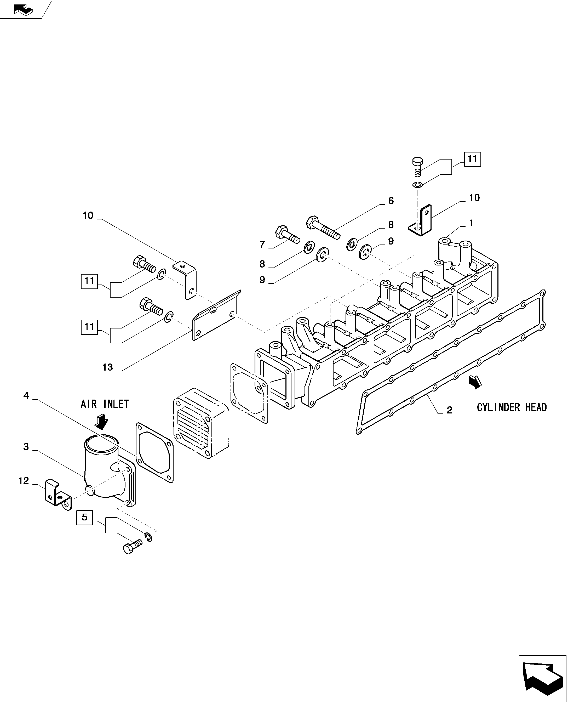 INLET SYSTEM — kobelco parts diagram