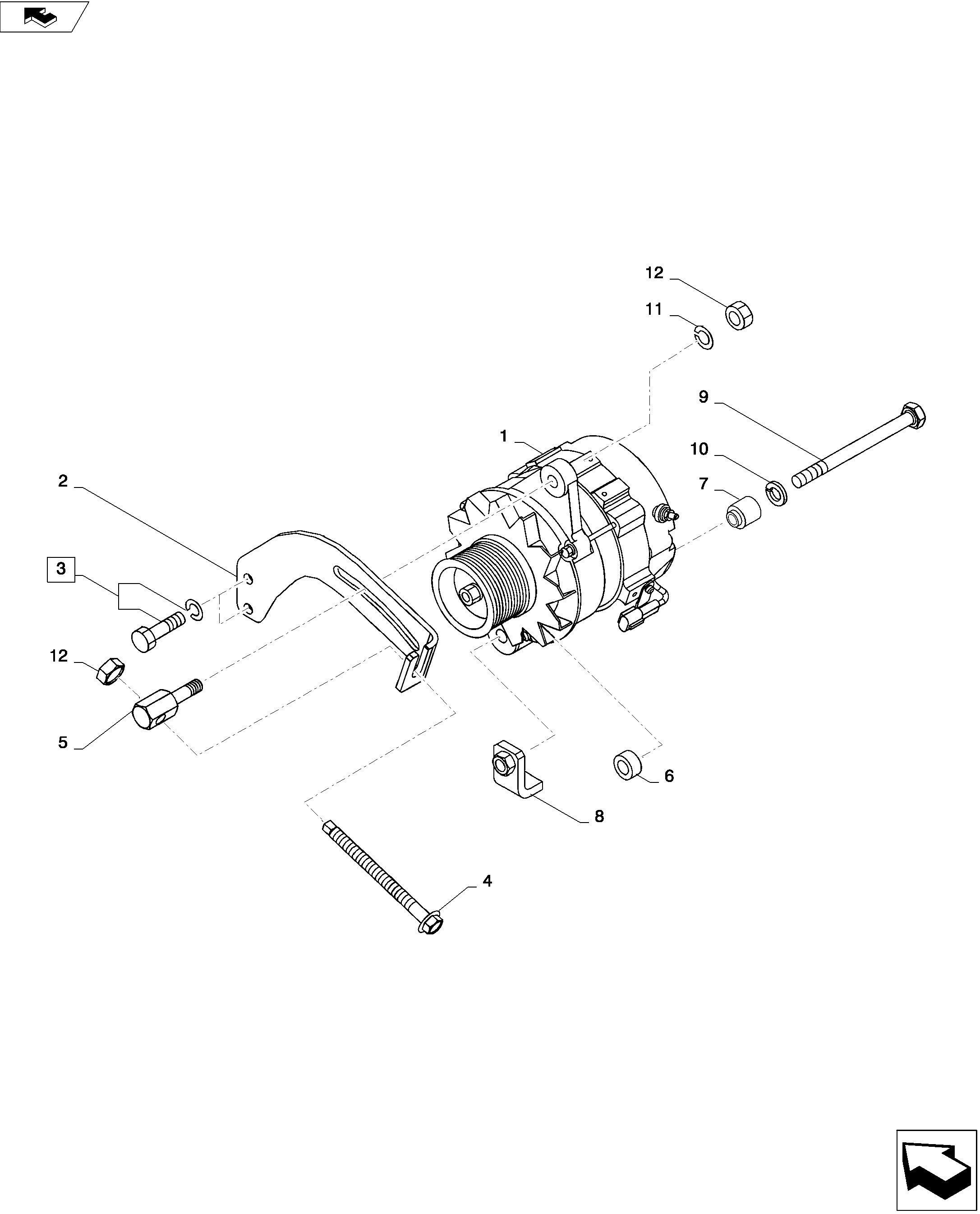 ALTERNATOR (GENERAL) — kobelco parts diagram