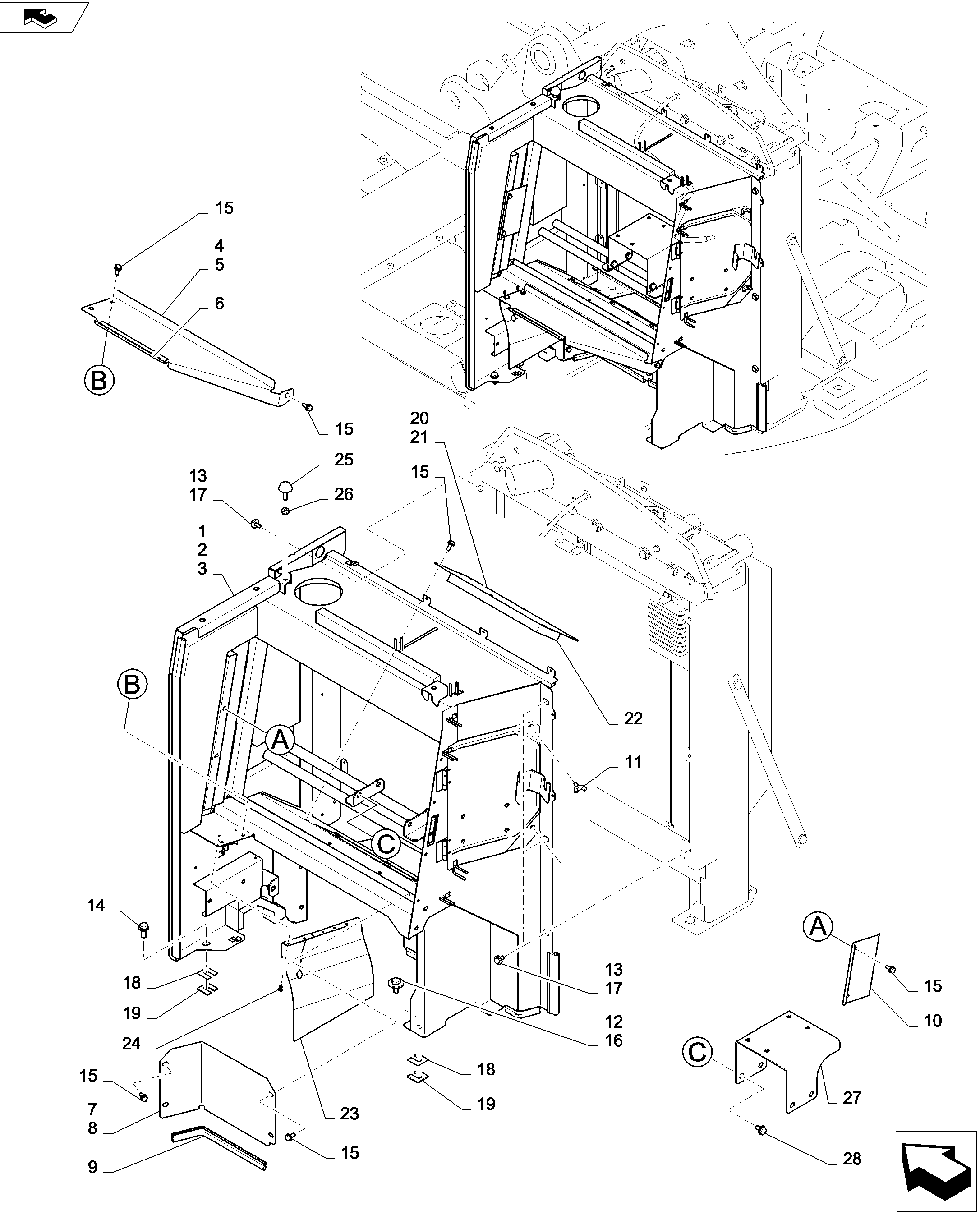 GUARD INSTALLATION — kobelco parts diagram