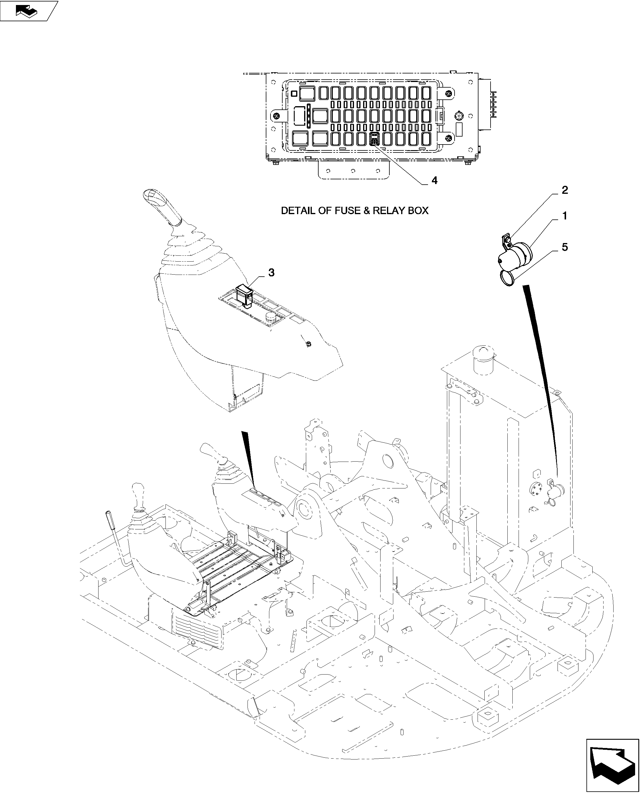 ALARM ASSEMBLY — kobelco parts diagram