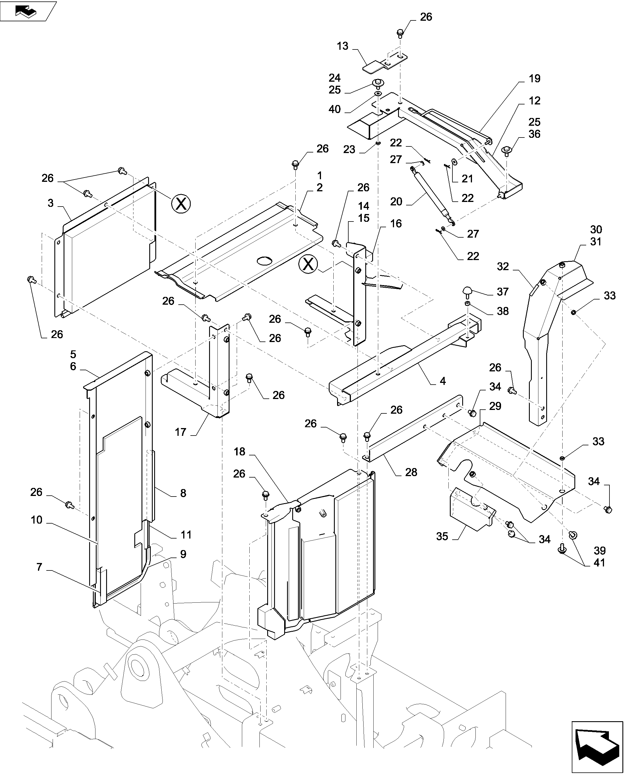 GUARD INSTALLATION — kobelco parts diagram