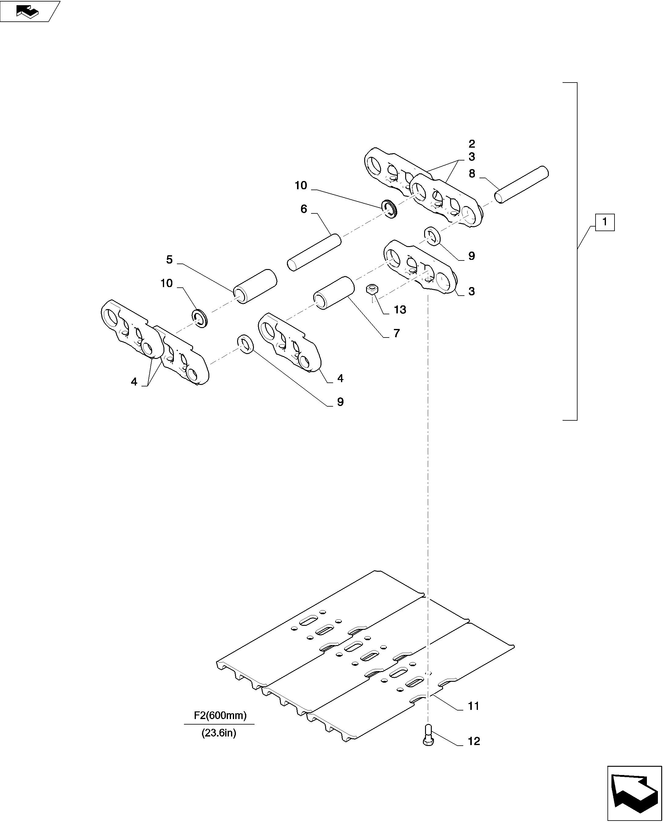 SHOE ASSEMBLY — kobelco parts diagram