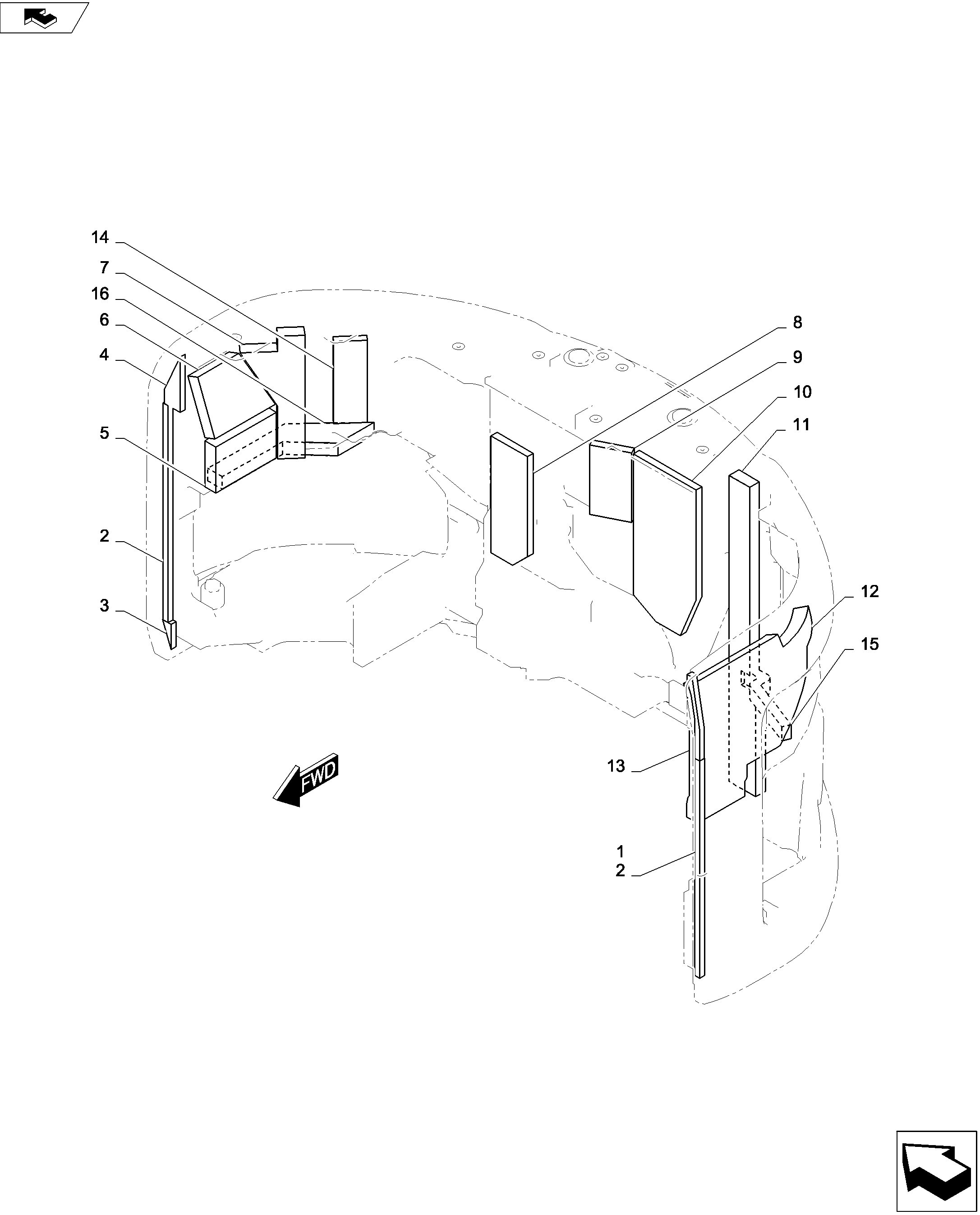 COUNTERWEIGHT INSTALLATION — kobelco parts diagram