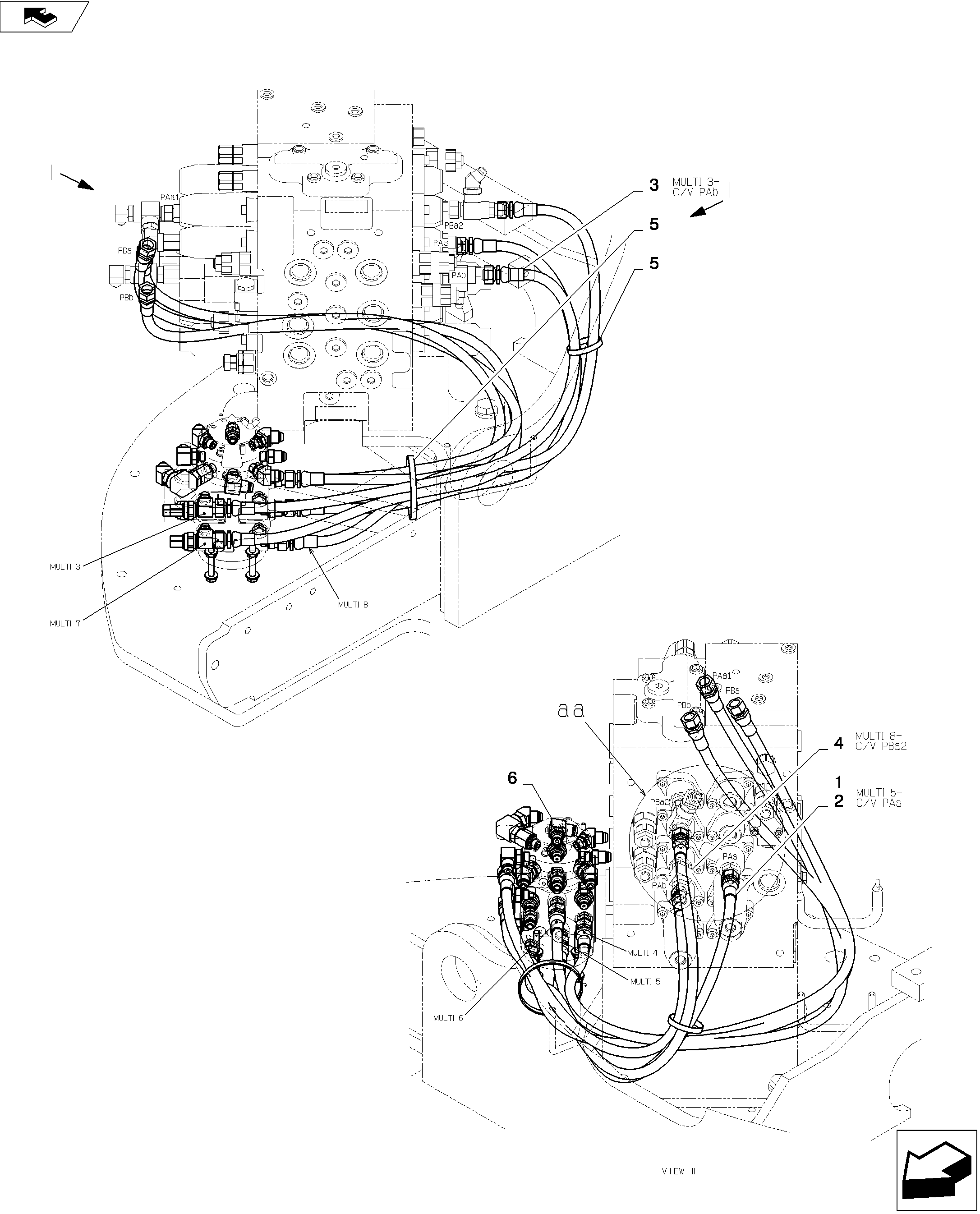 CONTROL LINES, MULTI — kobelco parts diagram