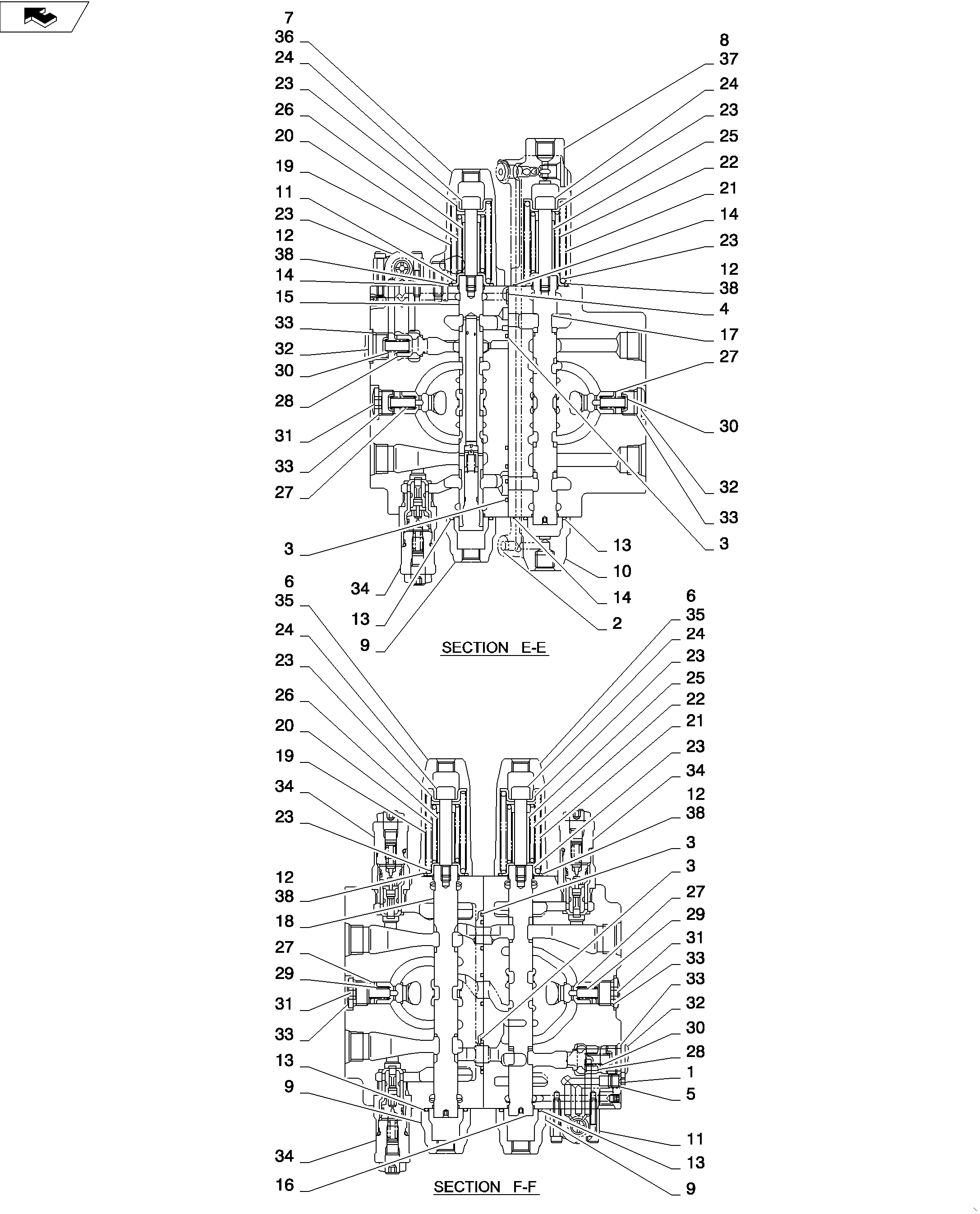 VALVE INSTALLATION — kobelco parts diagram
