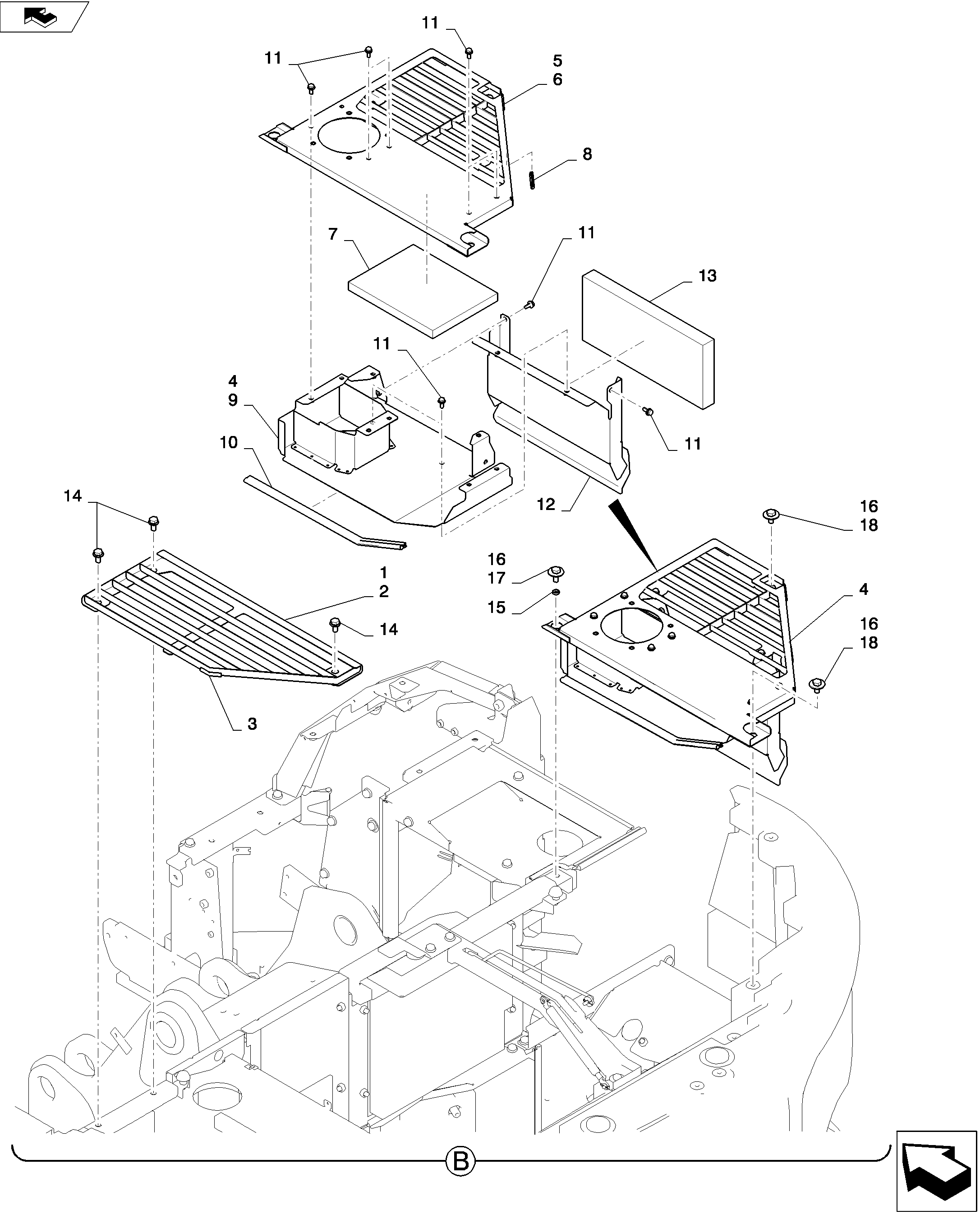 GUARD INSTALLATION — kobelco parts diagram