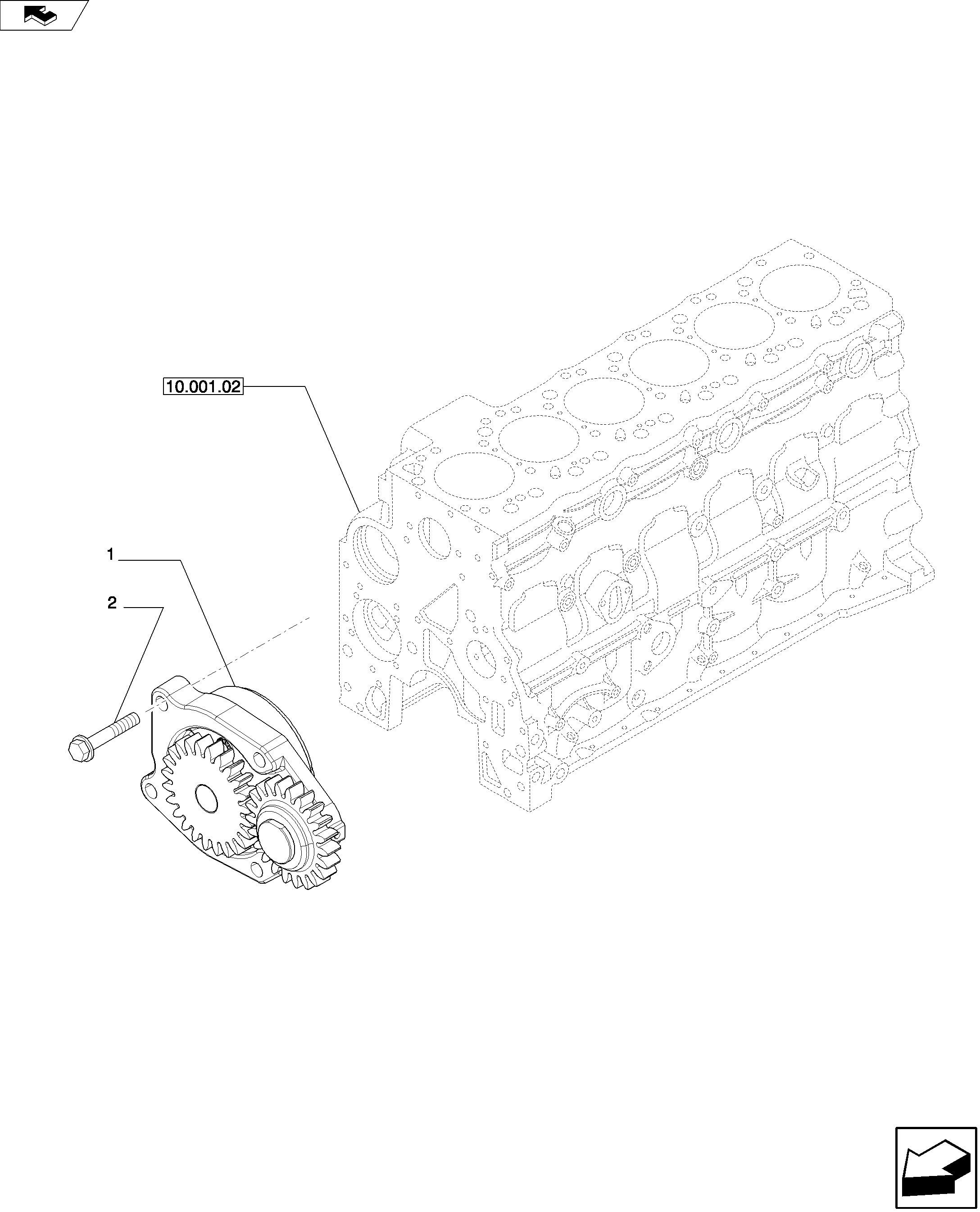 OIL PUMP - ENGINE  (504099881) — kobelco parts diagram