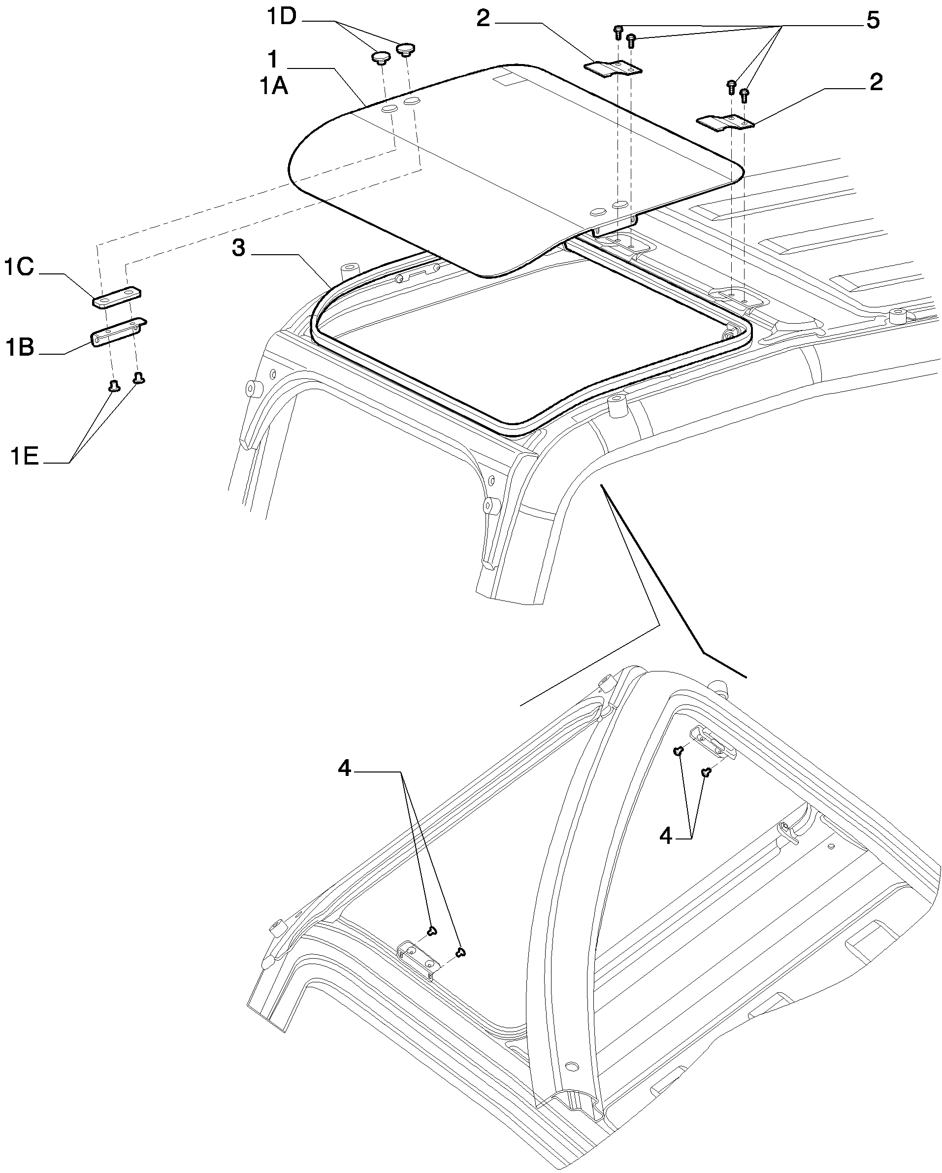 CAB - WINDOW, ROOF — kobelco parts diagram