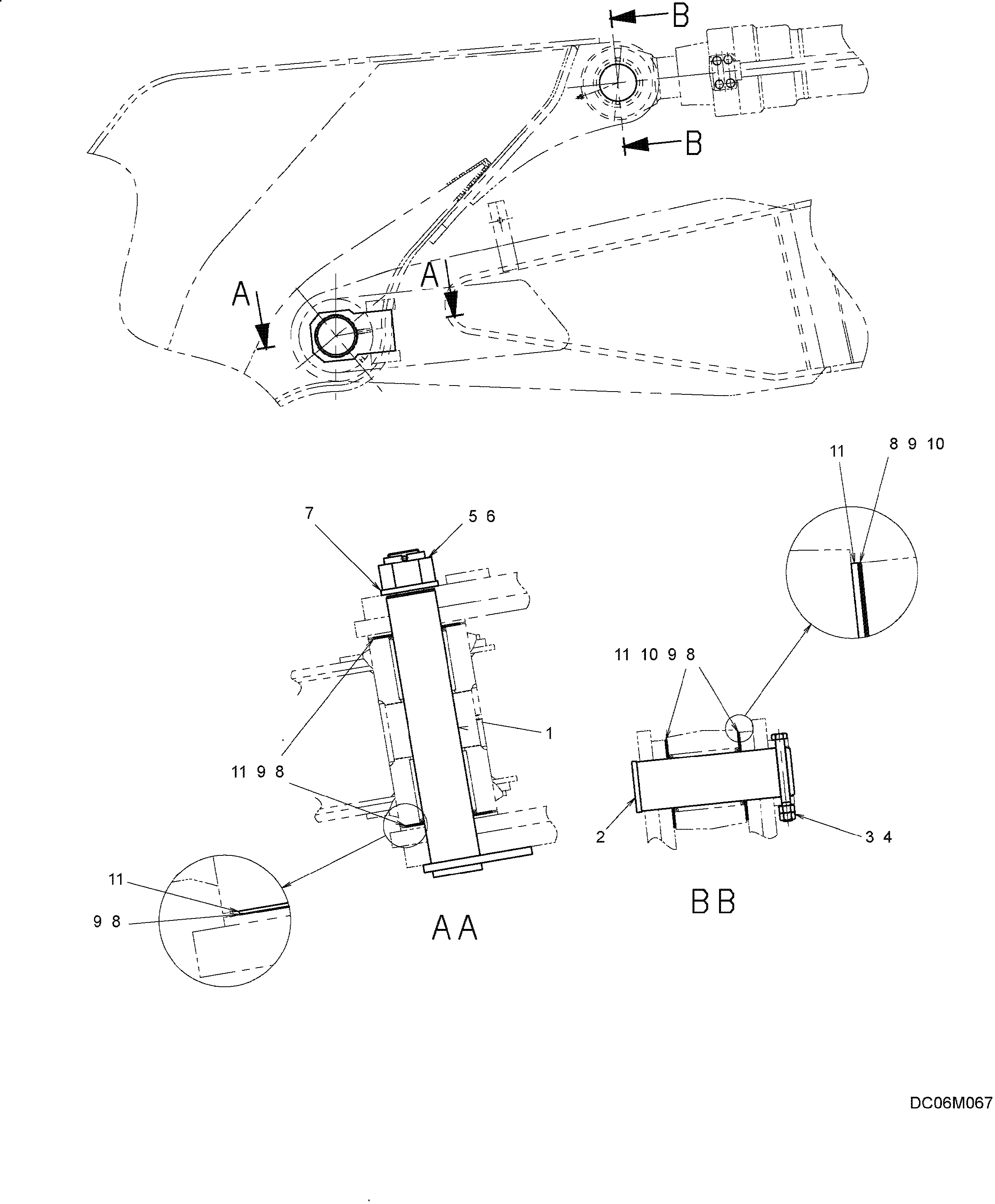 ARM INST'L (LONG REACH) — kobelco parts diagram