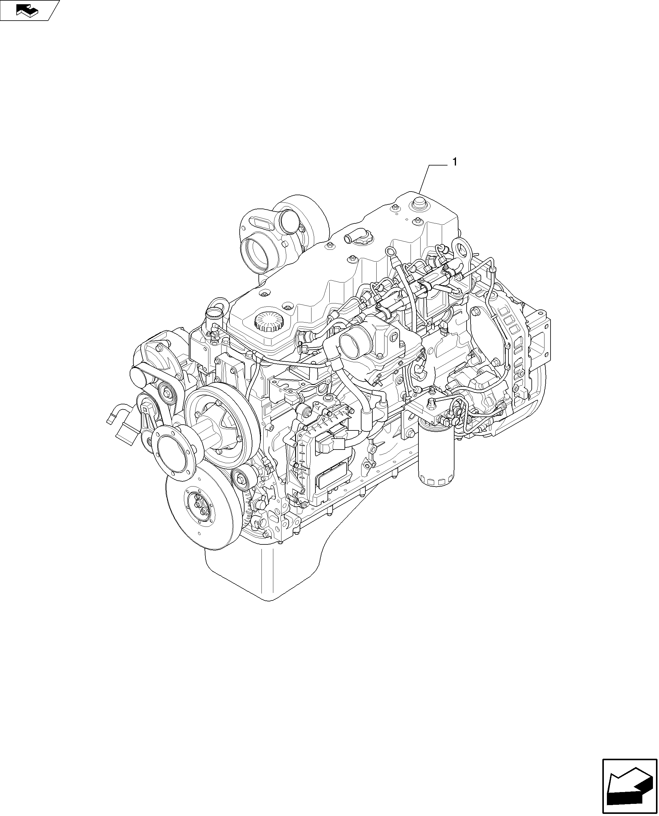 ENGINE ASSY  (504386129) — kobelco parts diagram