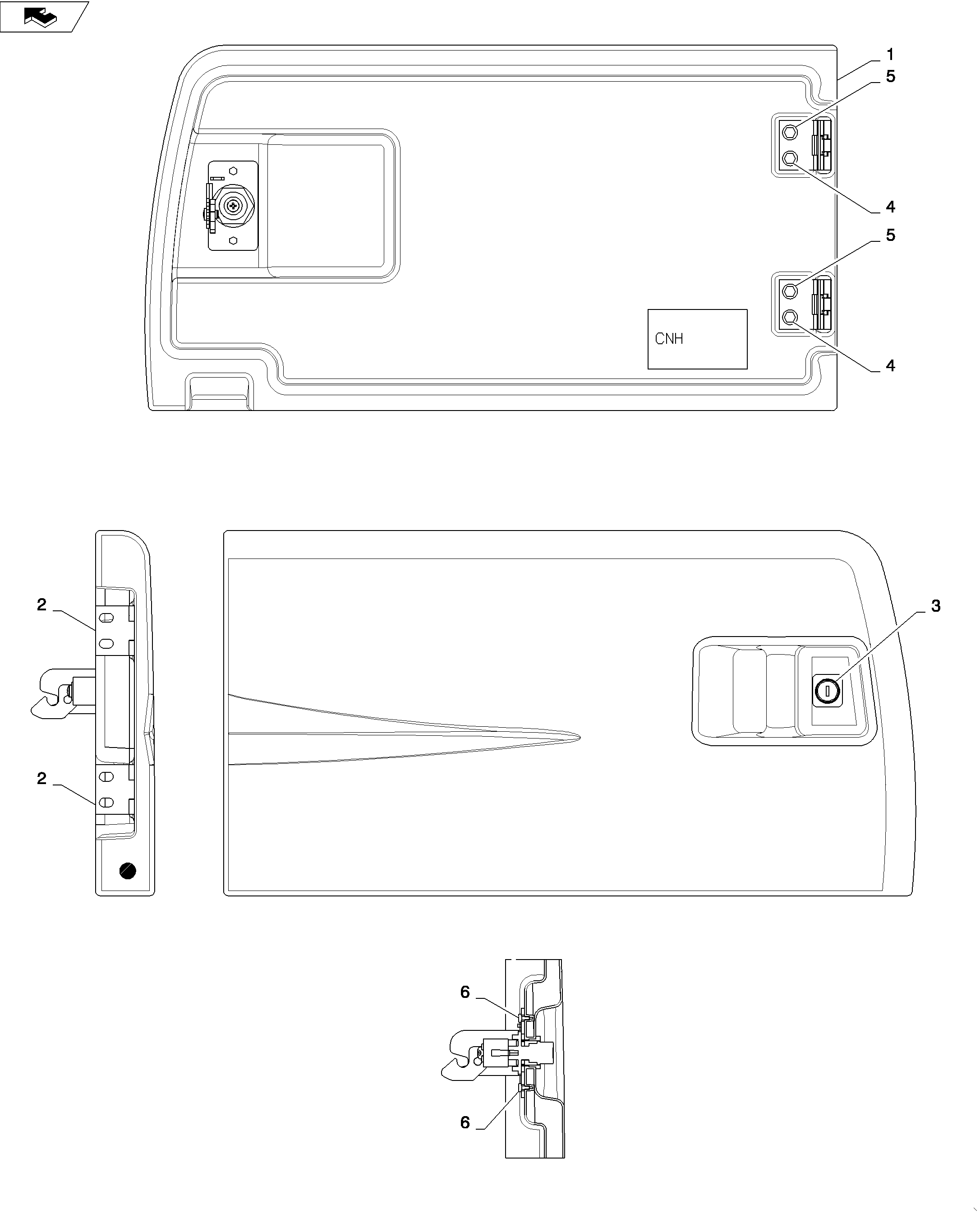 PANEL ASSY (TOOL BOX) — kobelco parts diagram