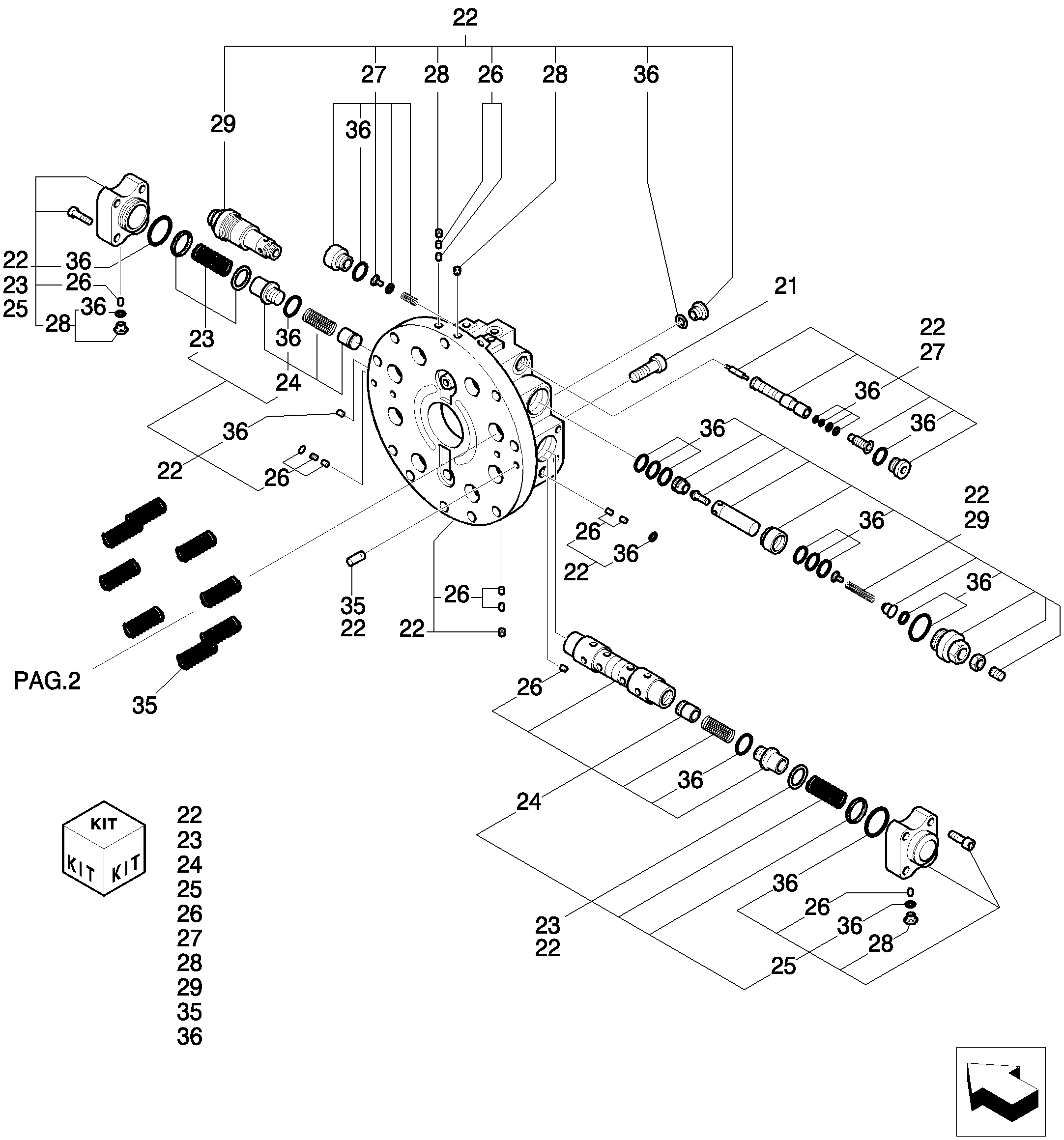 MOTOR ASSEMBLY, PROPELLING — kobelco parts diagram