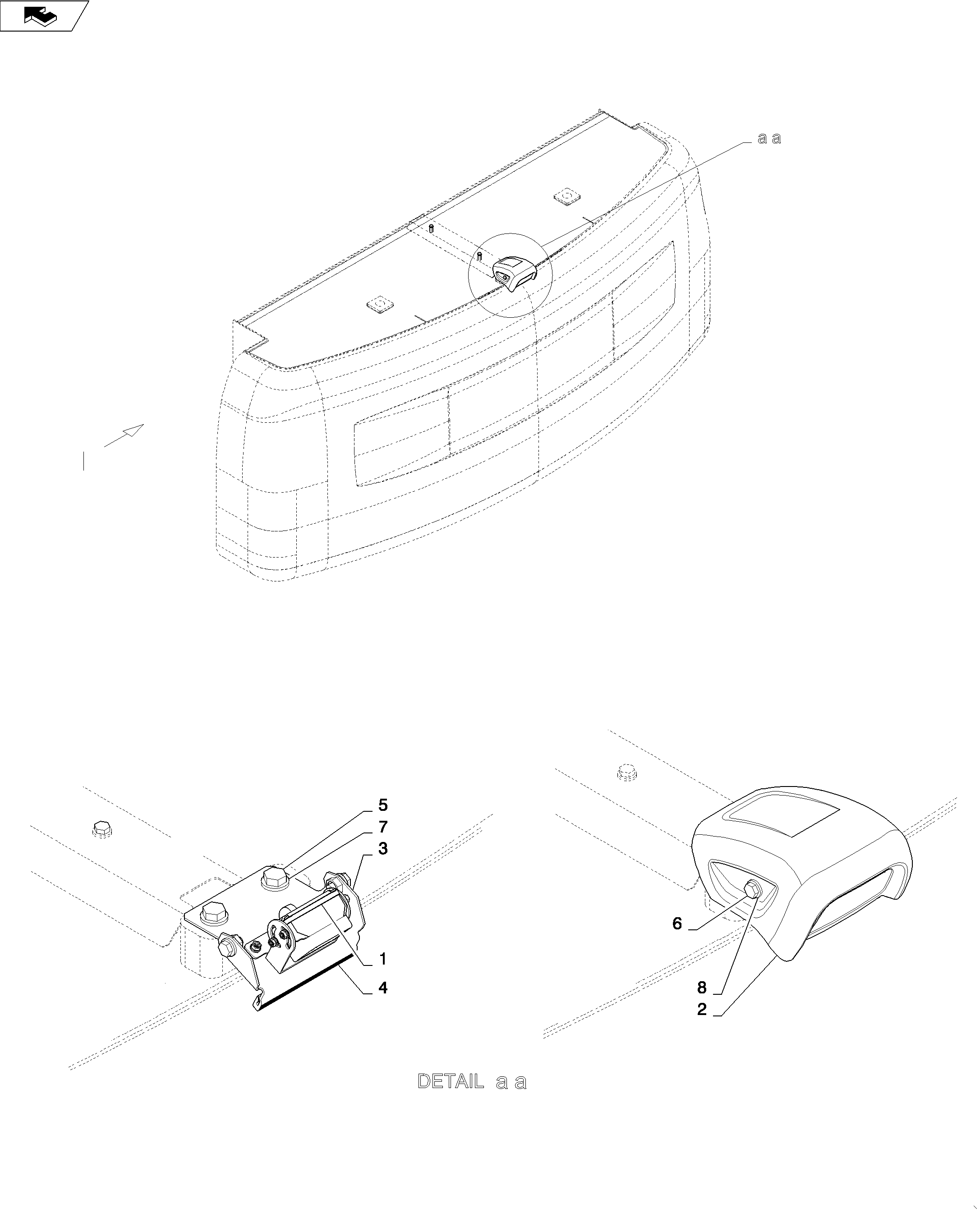 CAMERA INSTALL, REAR VIEW — kobelco parts diagram