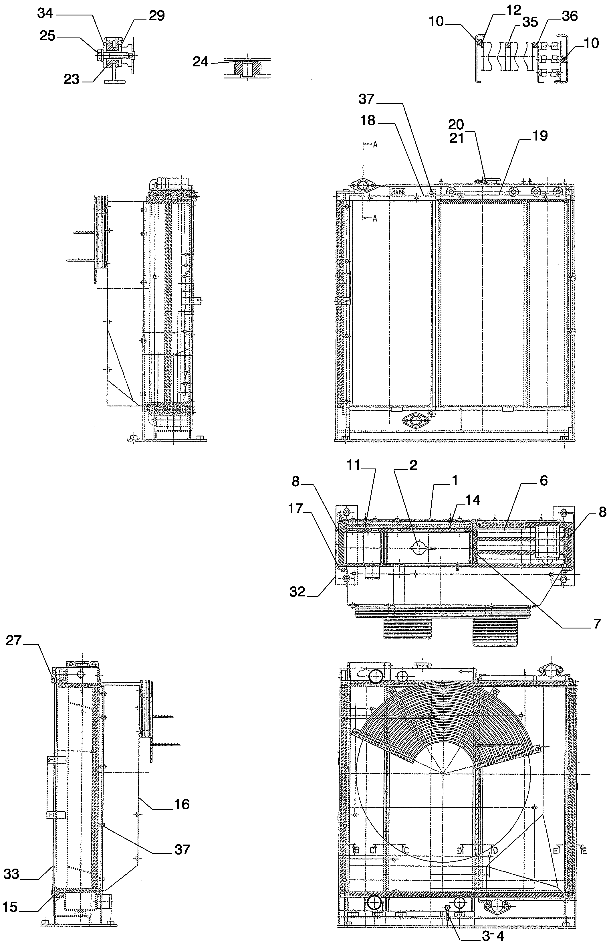 RADIATOR - ASSY — kobelco parts diagram