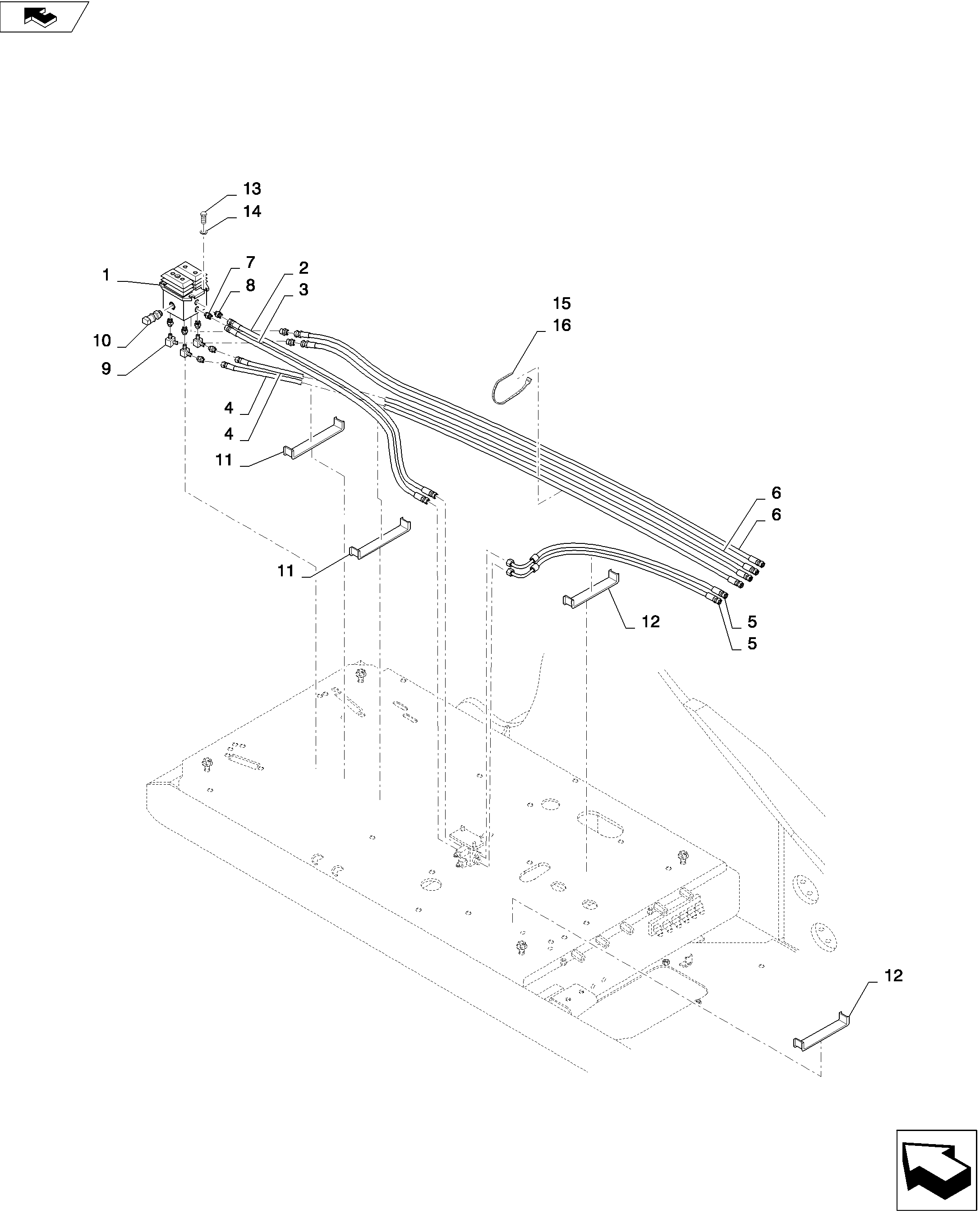 CONTROL LINES, PROPEL — kobelco parts diagram