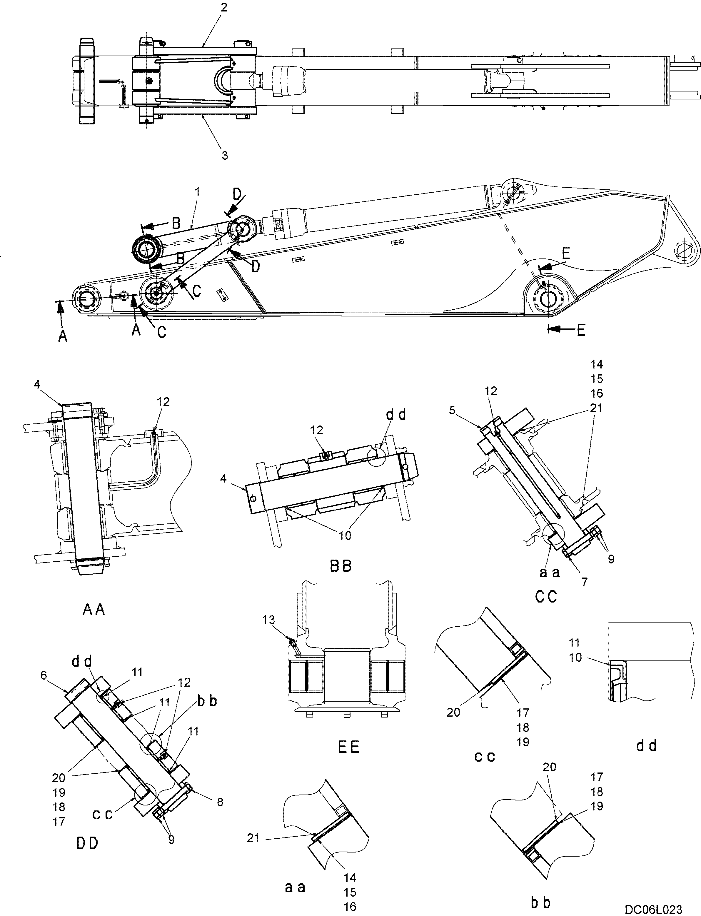 ARM GROUP — kobelco parts diagram