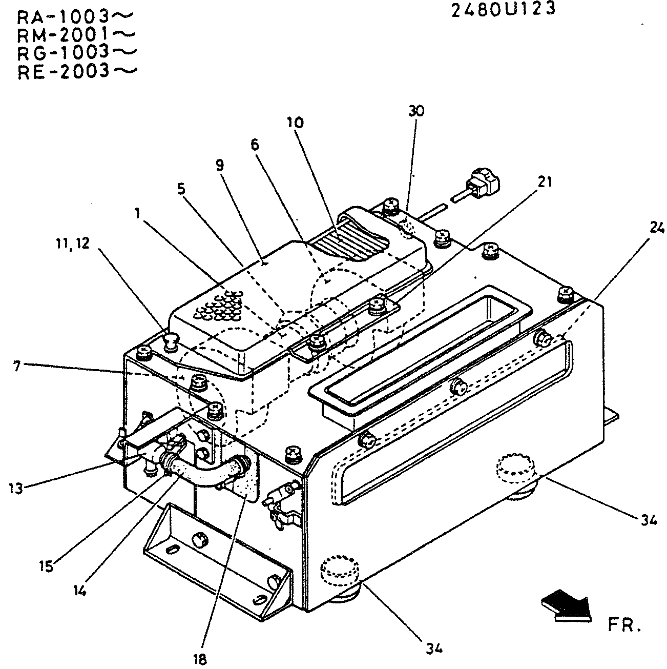 HEATER ASSY — kobelco parts diagram