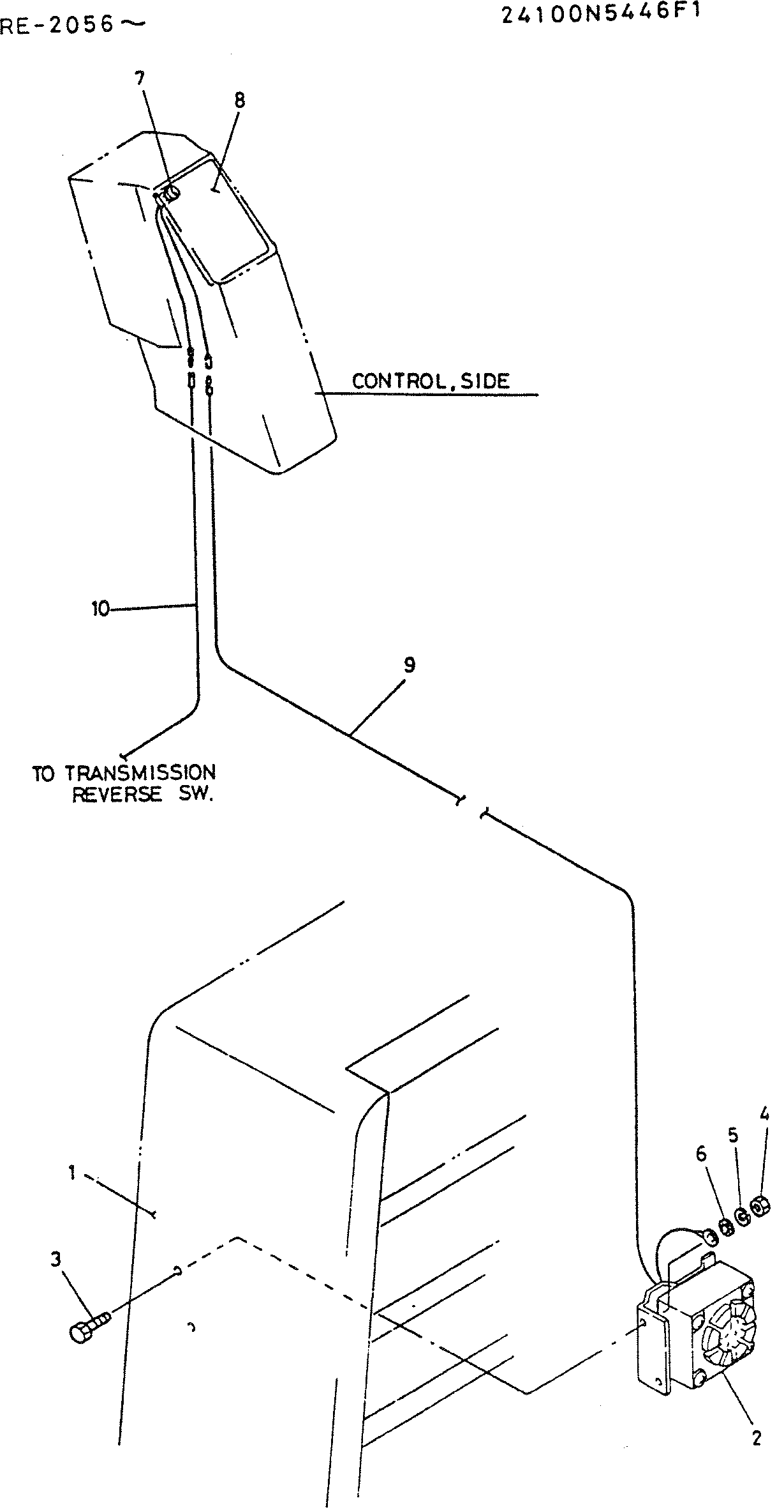 BUZZER GROUP, BACK, P/N 24100N5446F1 — kobelco parts diagram