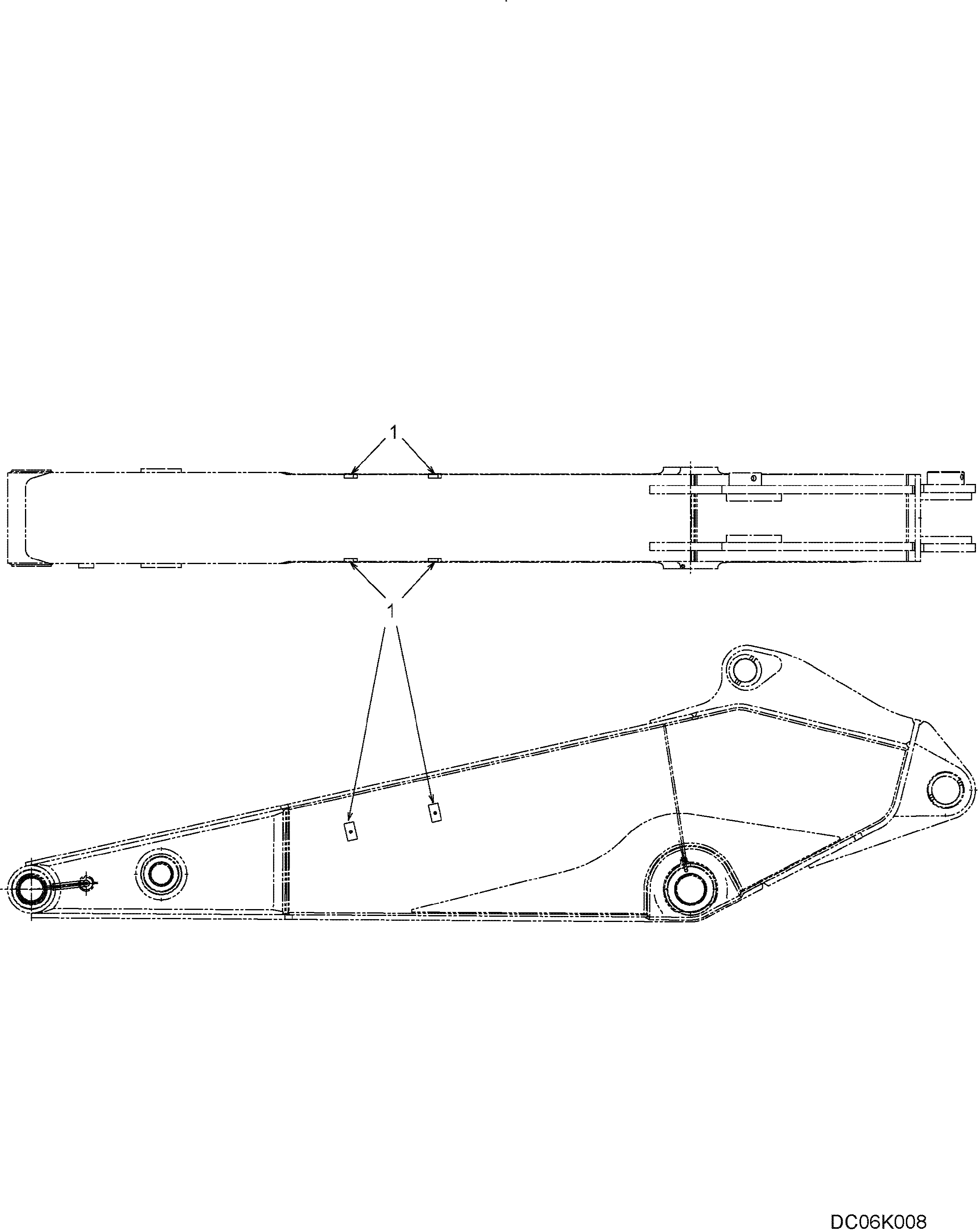 ARM SHORT (ROTATION) LC12B00493P1 — kobelco parts diagram
