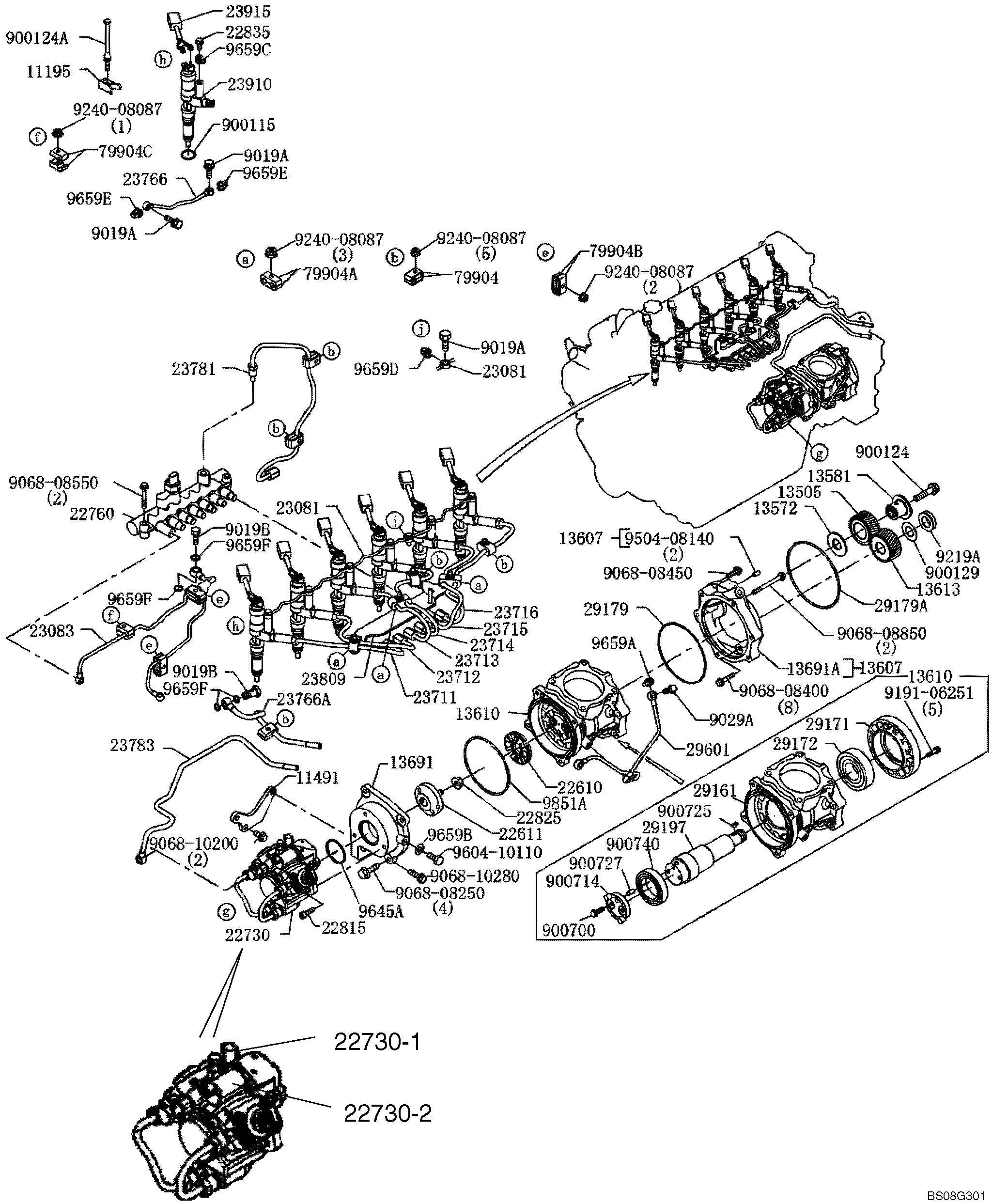FUEL SYSTEM 15-00 (HINO ENGINE TYPE J08ETM-KSDA) — kobelco parts diagram