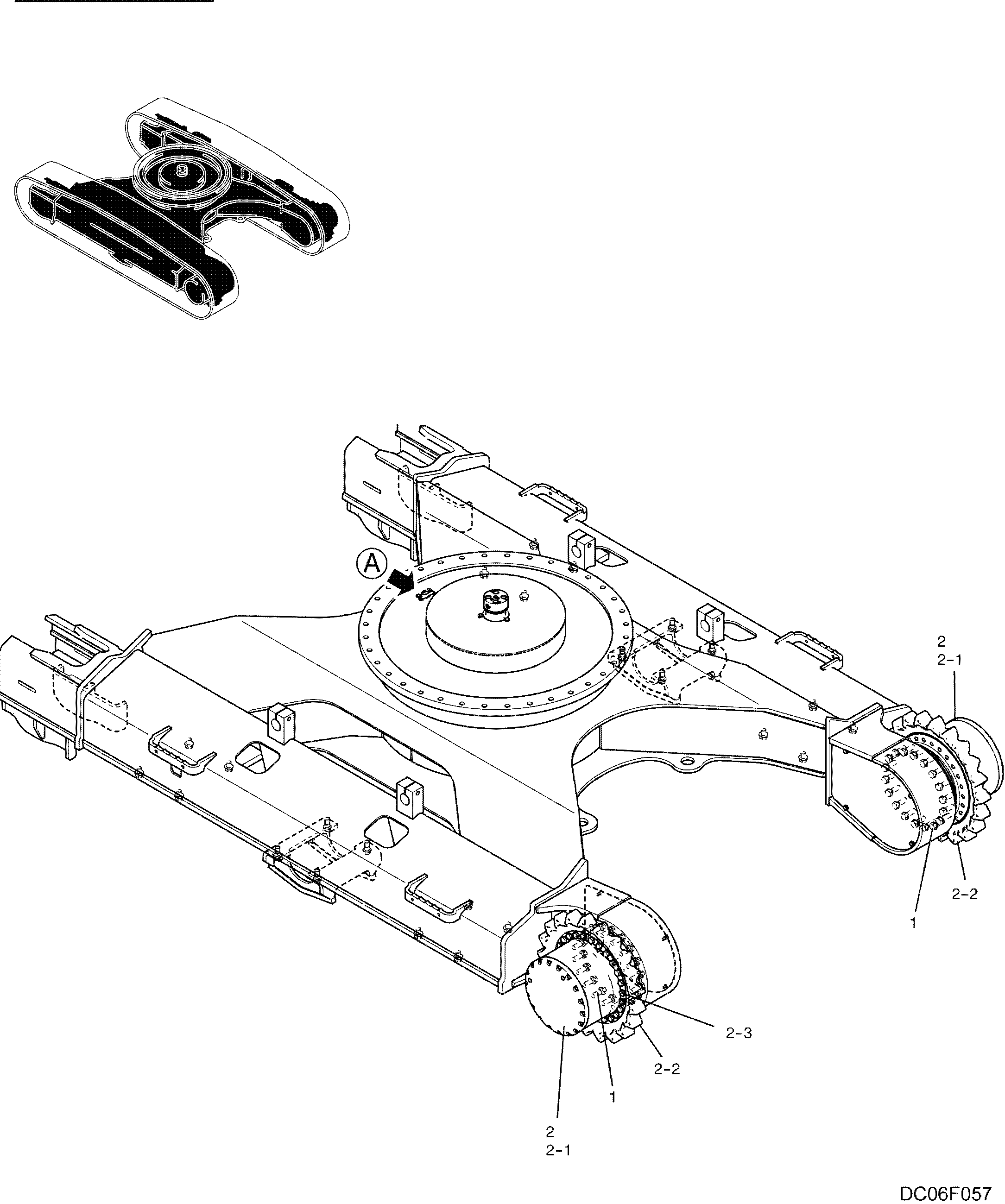 MOTOR INSTAL, PROPEL  (H & W) LC53DU0003F1 — kobelco parts diagram