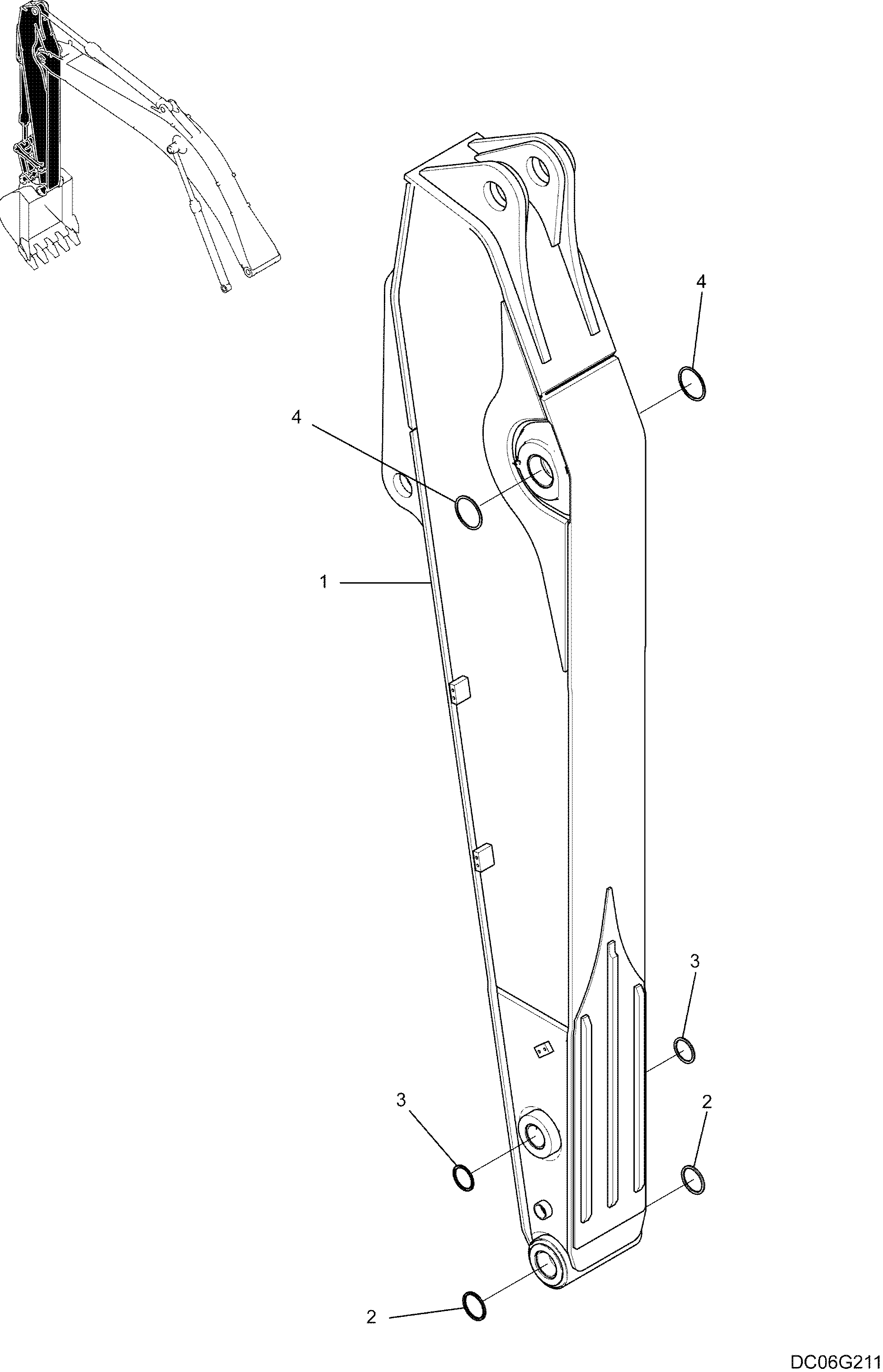 ARM - ROTATION LC12B00387F1 — kobelco parts diagram