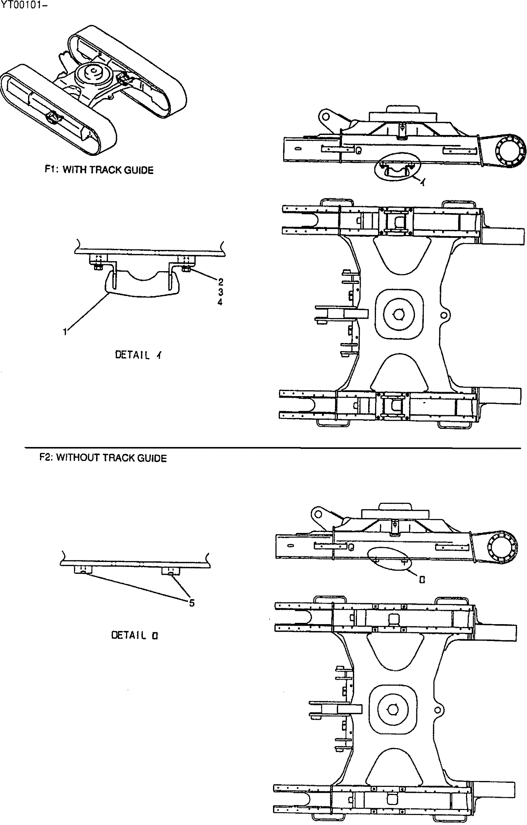 GUIDE ASSY, TRACK — kobelco parts diagram