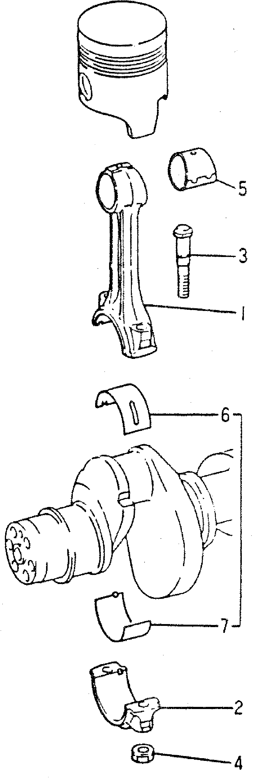 CONNECTING ROD & BEARING — kobelco parts diagram