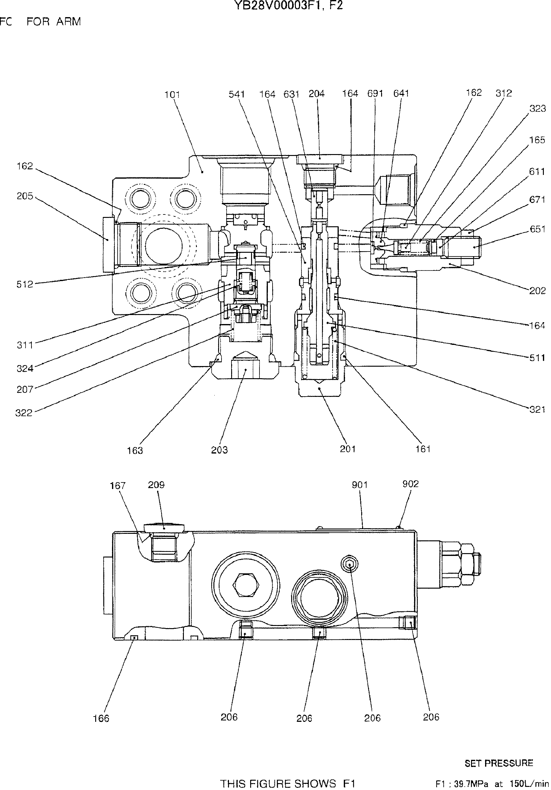 VALVE ASSY, HOLDING (EU) — kobelco parts diagram