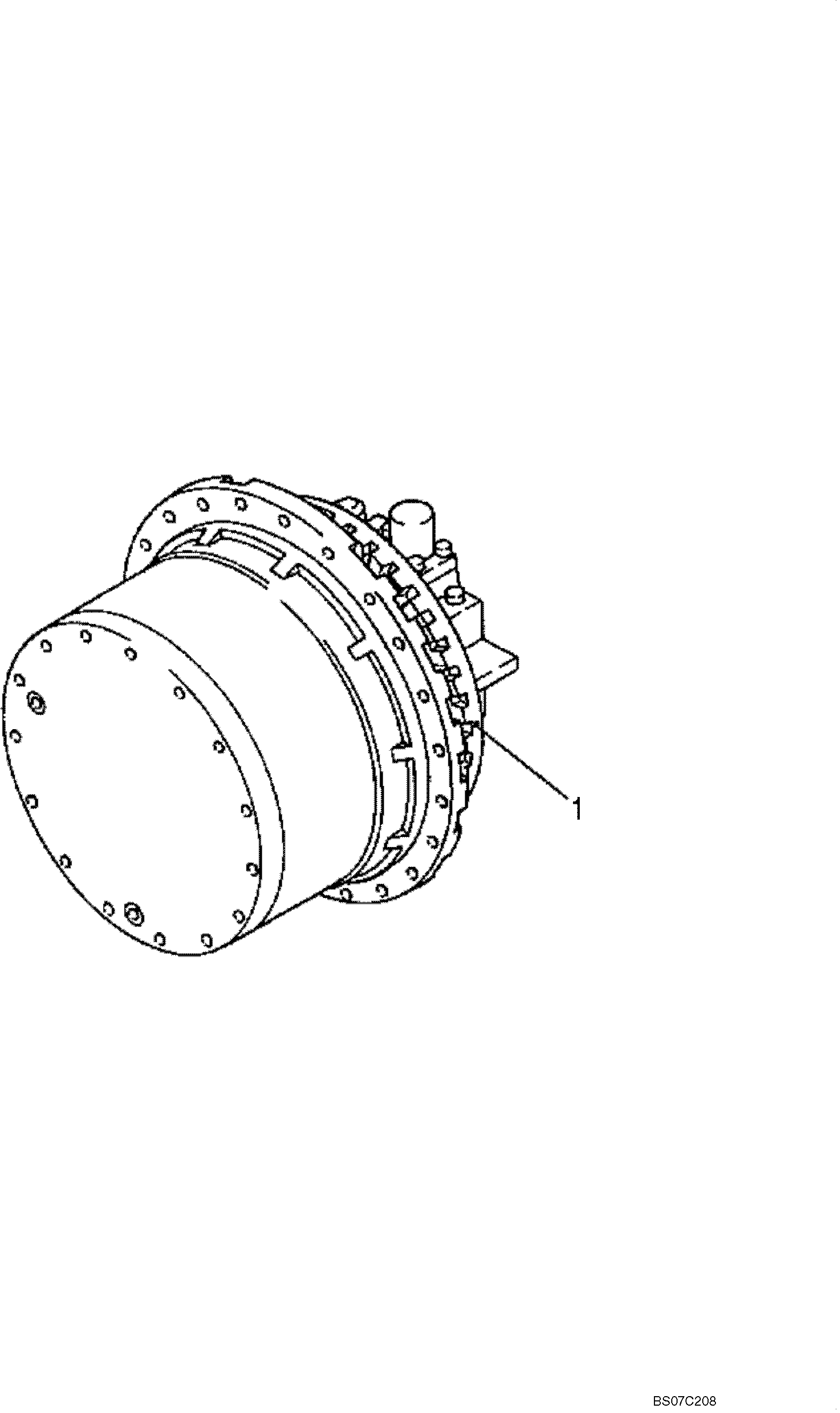 MOTOR ASSEMBLY, PROPELLING (LB15V00014F1) — kobelco parts diagram