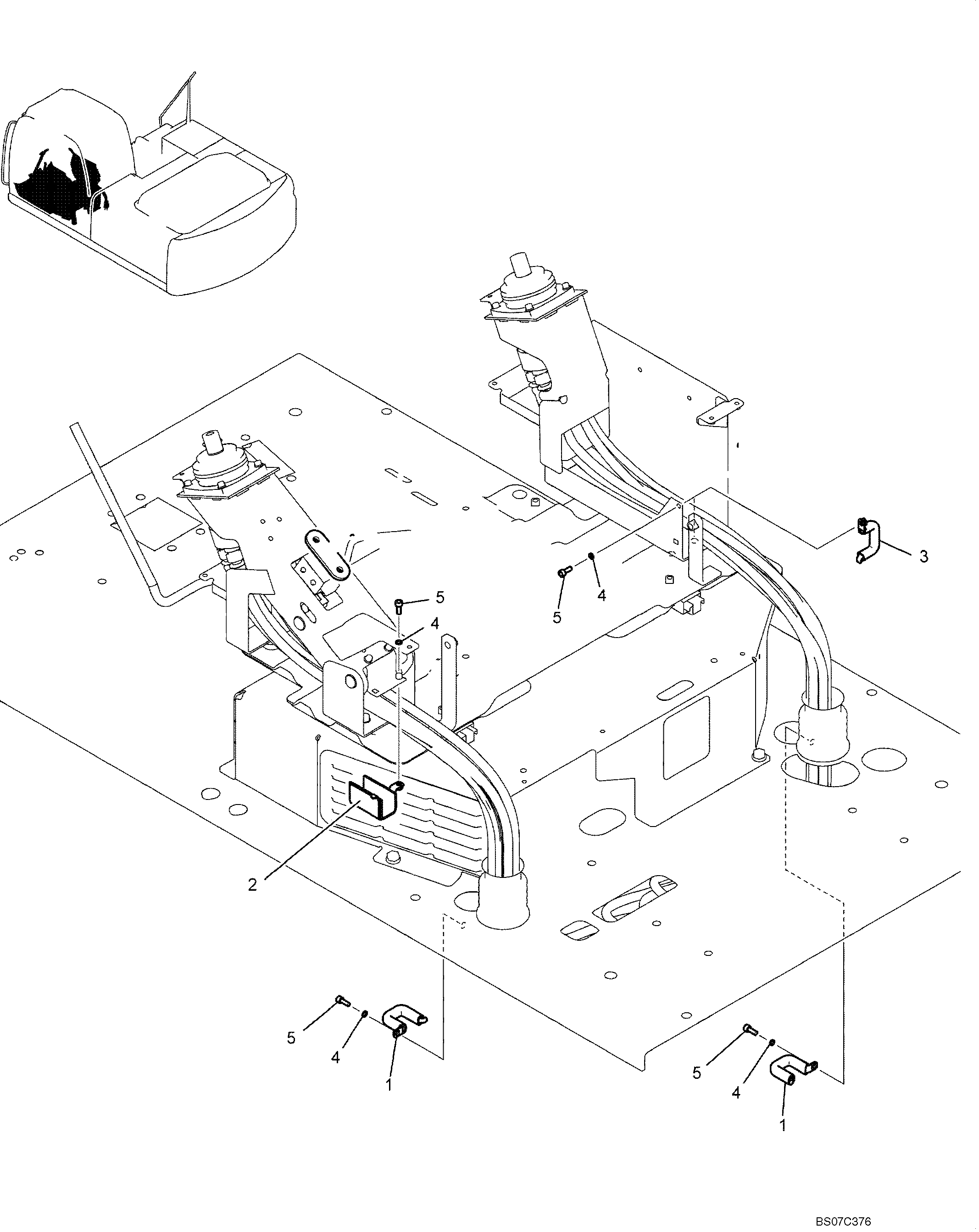 CLAMP ASSEMBLY (YN12P01163F1) — kobelco parts diagram