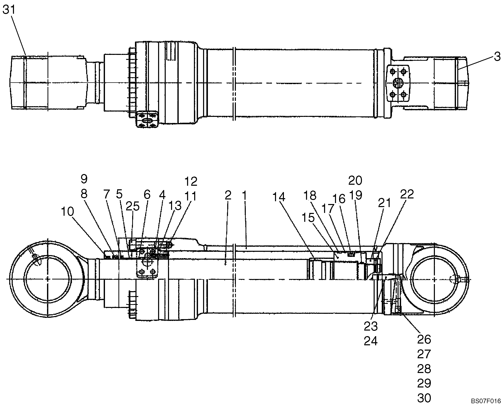 CYLINDER ASSEMBLY, ARM (LB01V00019F1) — kobelco parts diagram