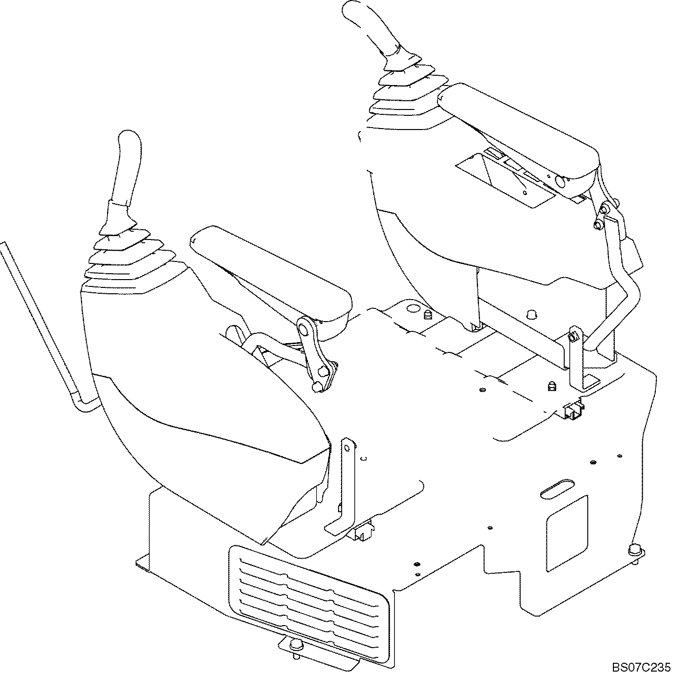 CONTROLS, OPERATOR (STANDARD) (YN03M00148F1) — kobelco parts diagram
