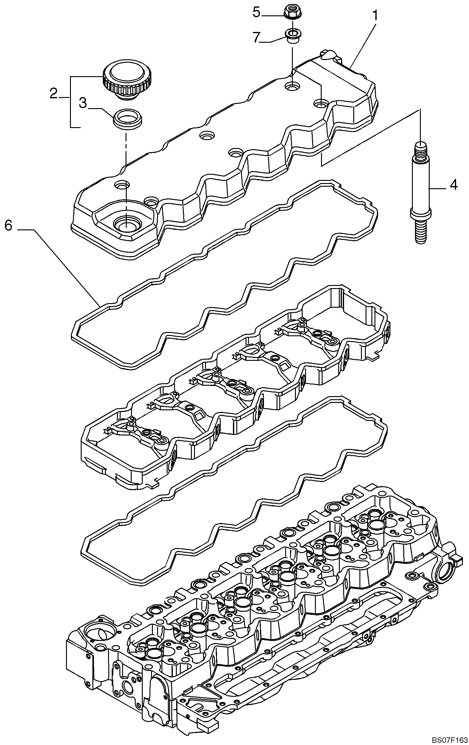 CYLINDER HEAD, COVERS (101670140002) — kobelco parts diagram