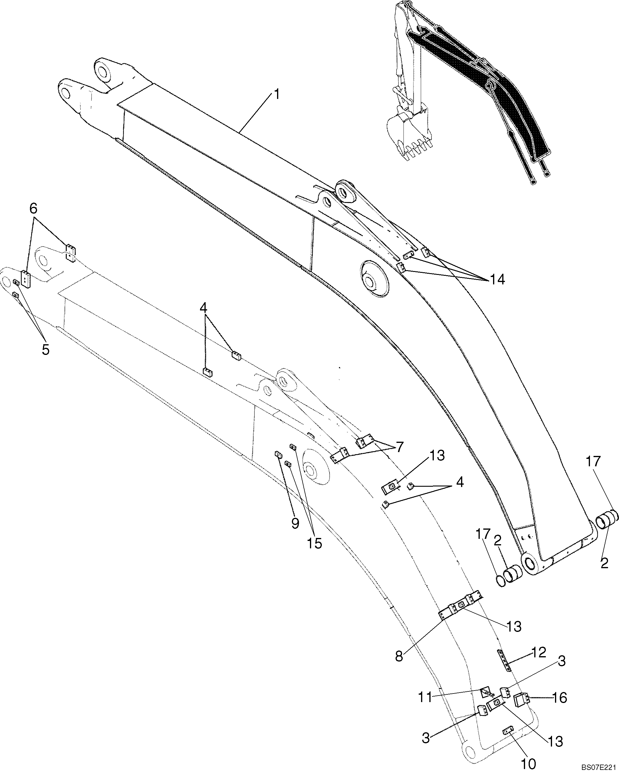 BOOM ASSEMBLY (LB02B00039F1) — kobelco parts diagram