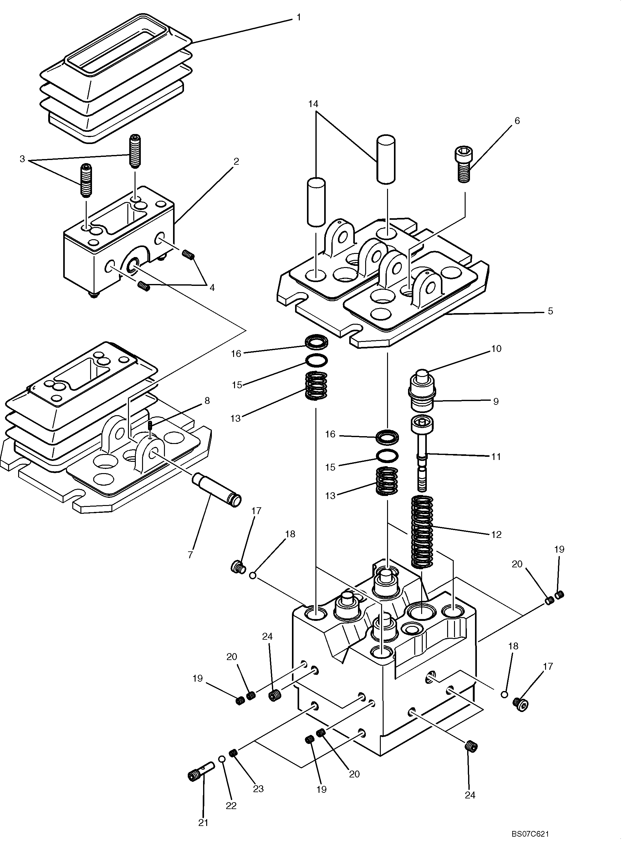 VALVE ASSY, PILOT (PROPELLING) (YN30V00105F1) — kobelco parts diagram