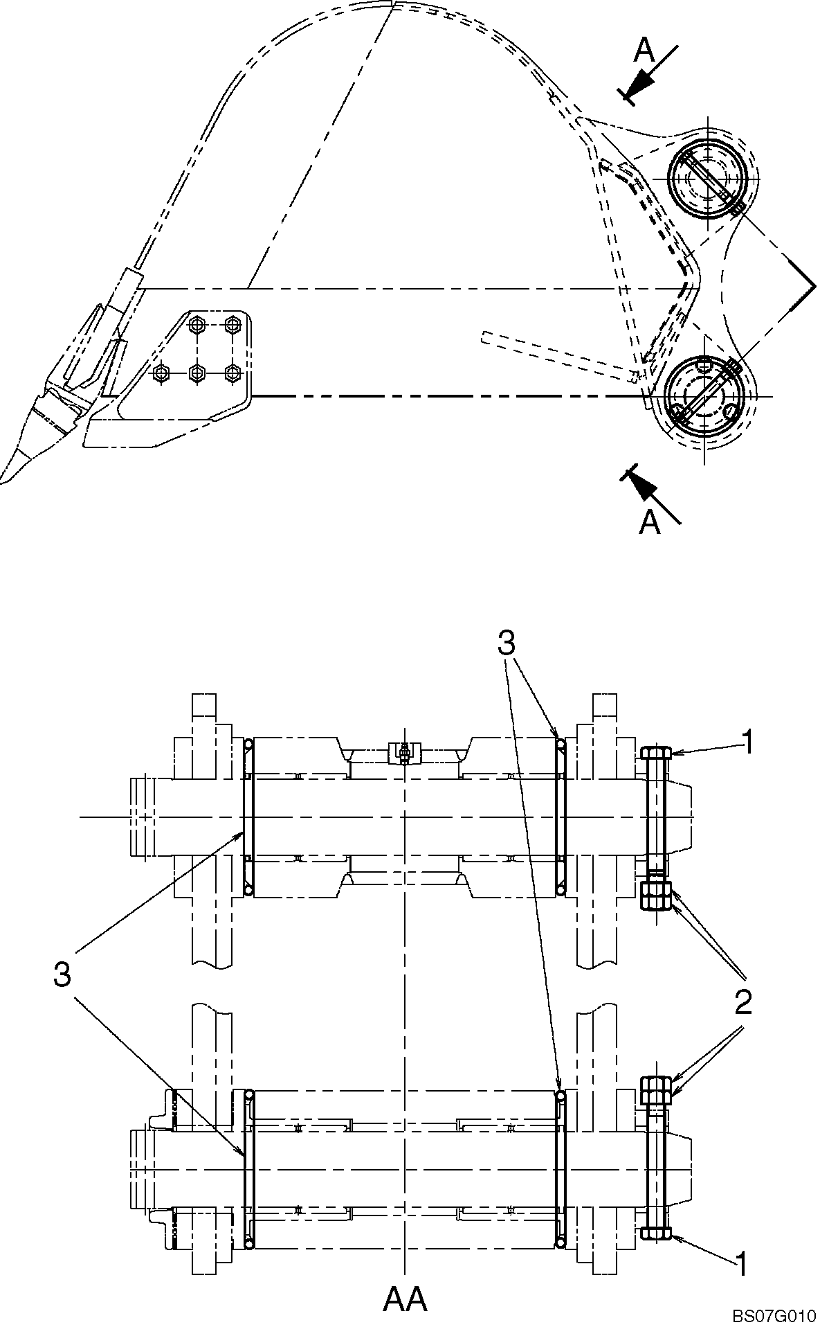 BUCKET INSTALLATION (LC61B00088F1) — kobelco parts diagram