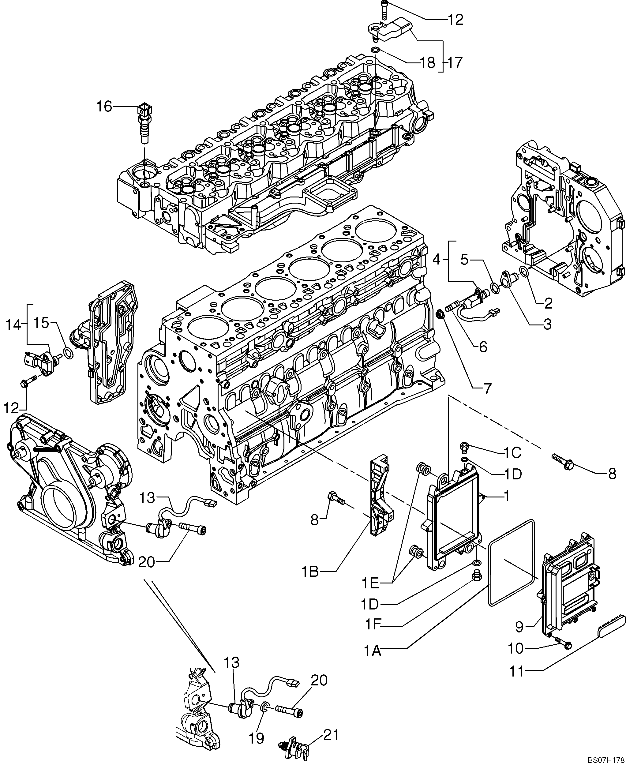 MODULE, ENGINE CONTROL (101670480102) — kobelco parts diagram