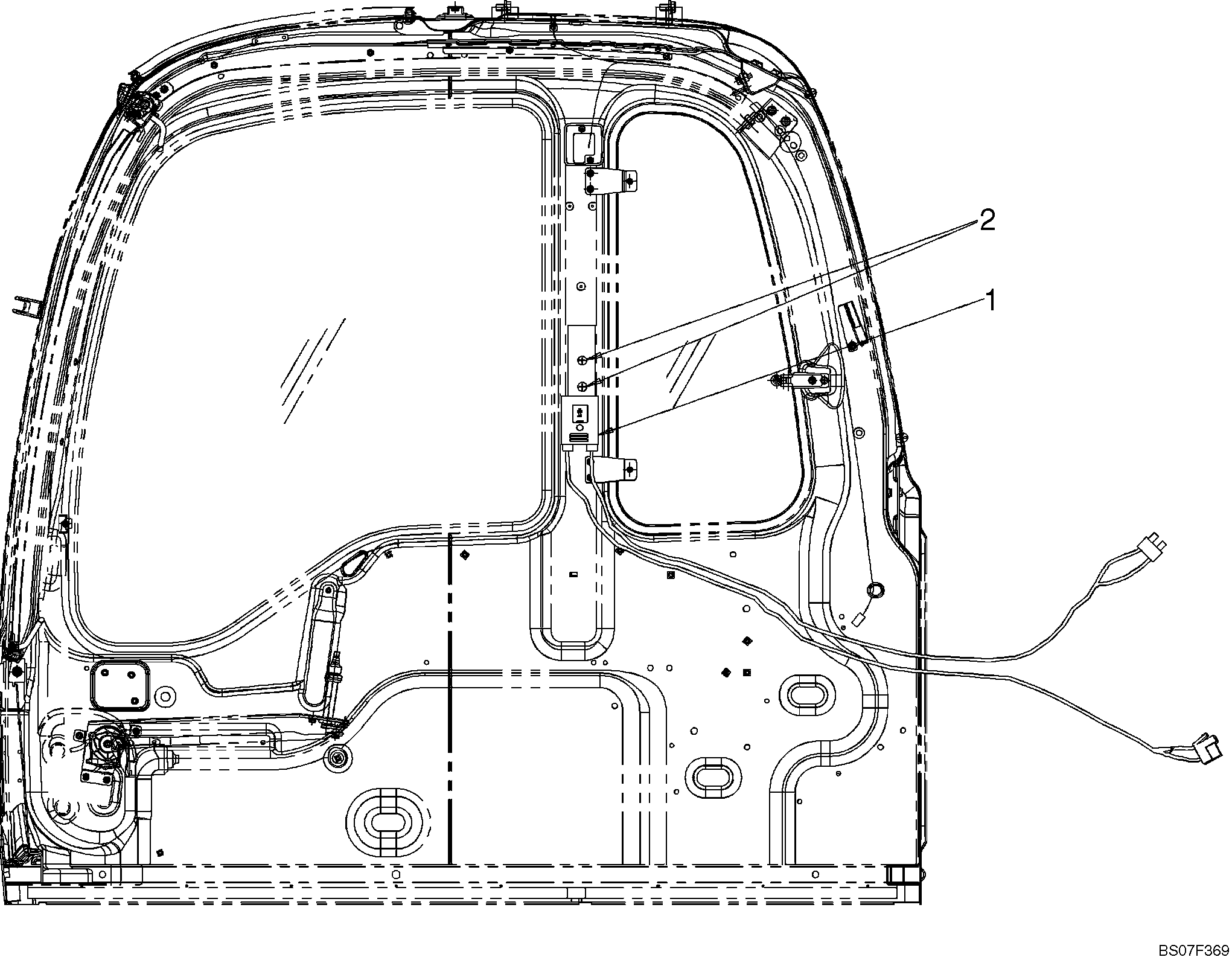 CONTROL BOX INSTALLATION, JRB (LC32TU1057F1) — kobelco parts diagram