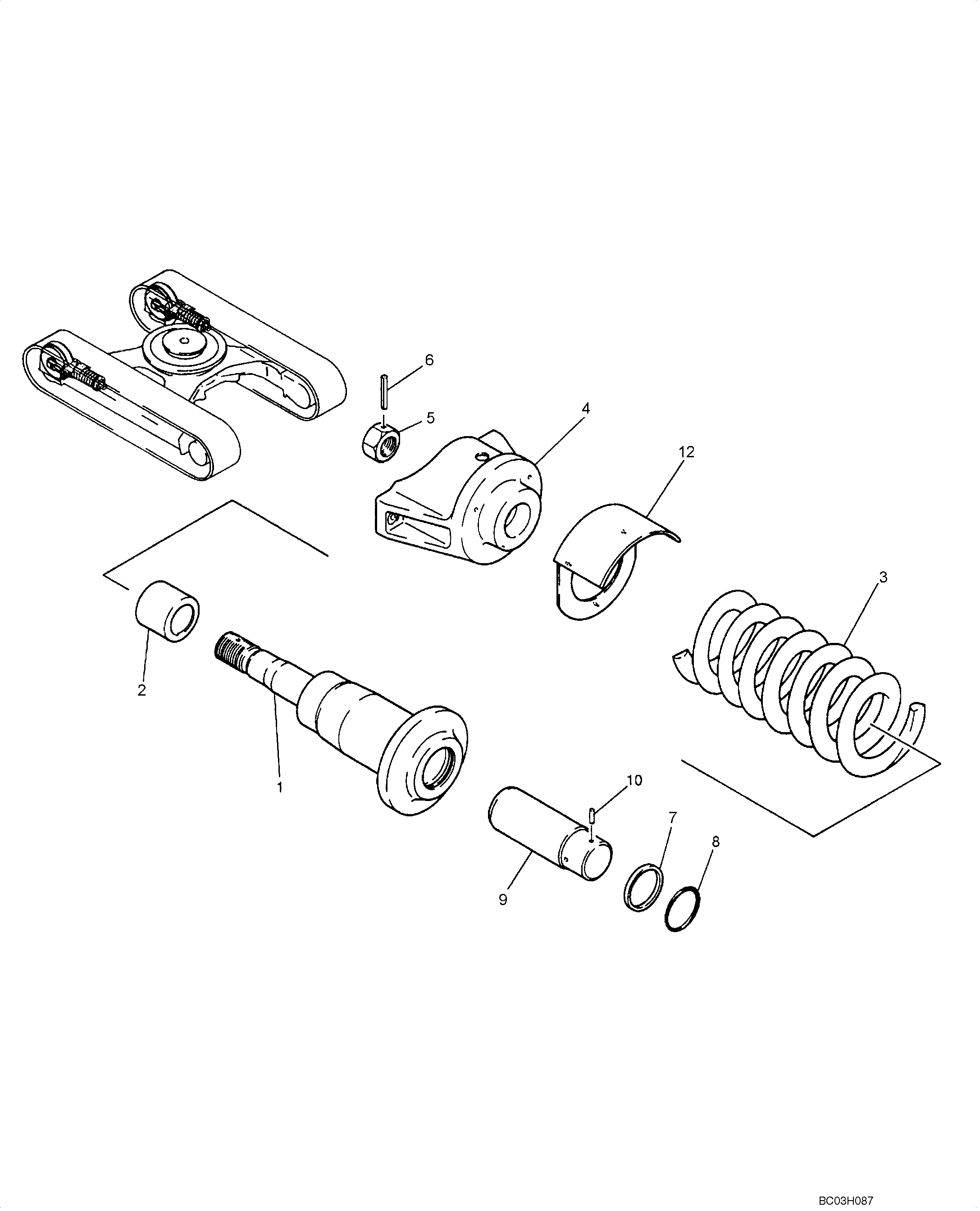 IDLER ADJUSTMENT ASSEMBLY (LB54D00001F1) — kobelco parts diagram