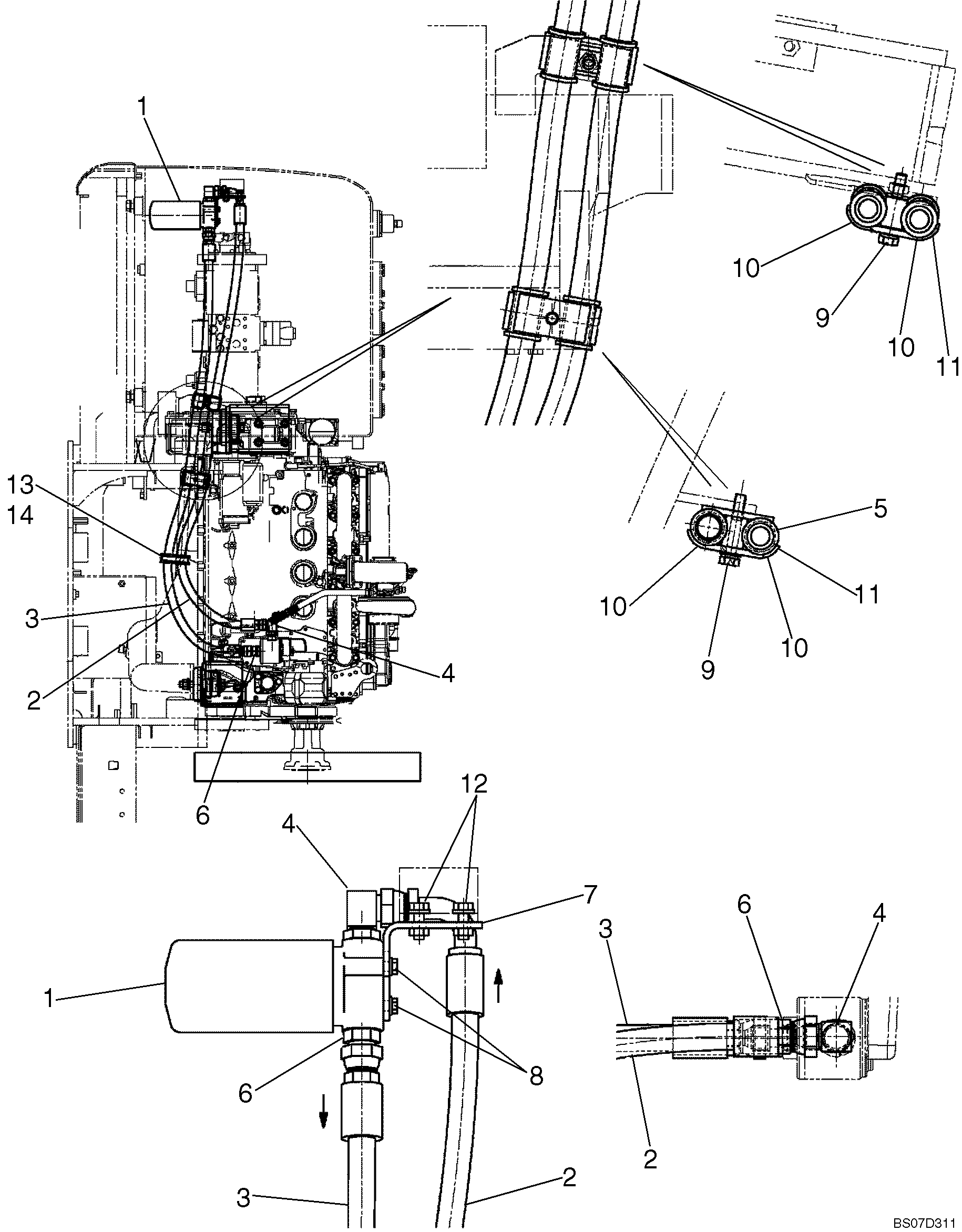 ENGINE INSTALLATION (LB02P00014F1), PAGE 2 OF 2 — kobelco parts diagram