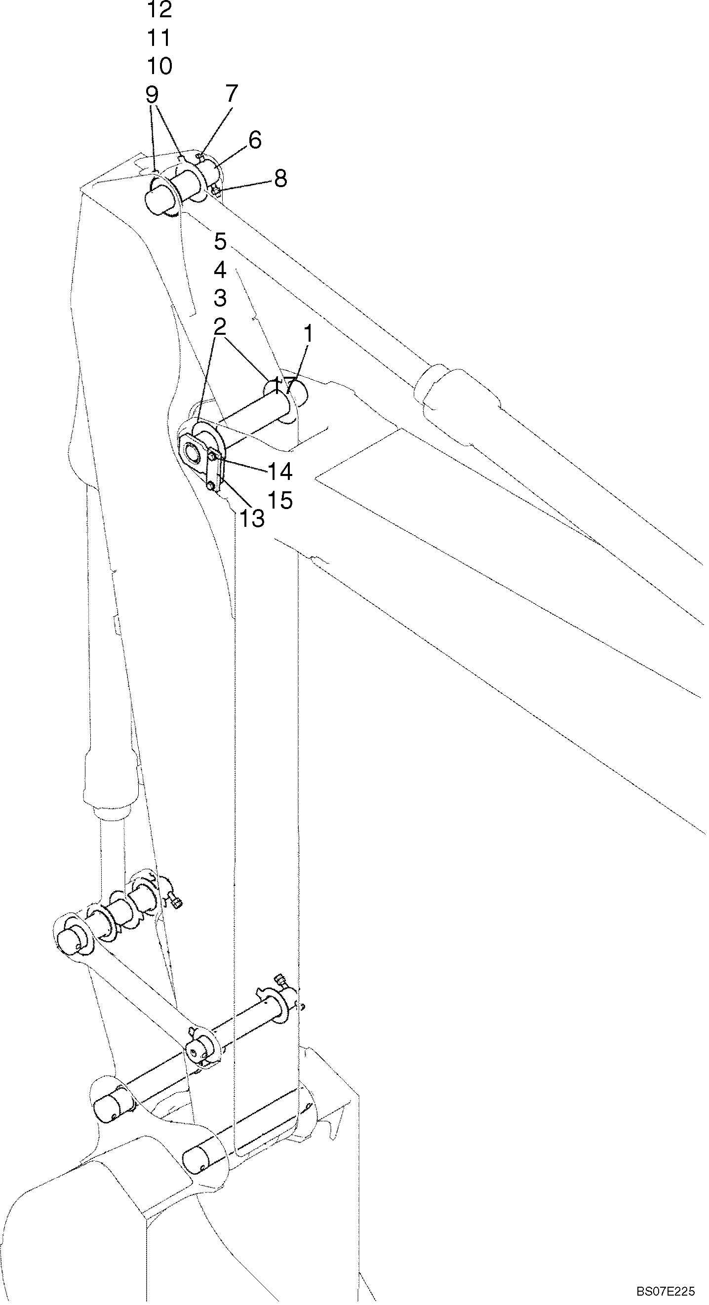 ARM INSTALLATION (LB12B00089F1) — kobelco parts diagram