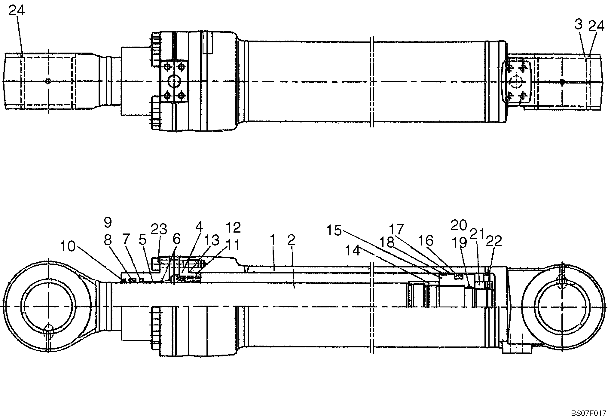CYLINDER ASSEMBLY, BOOM (LB01V00018F1) — kobelco parts diagram