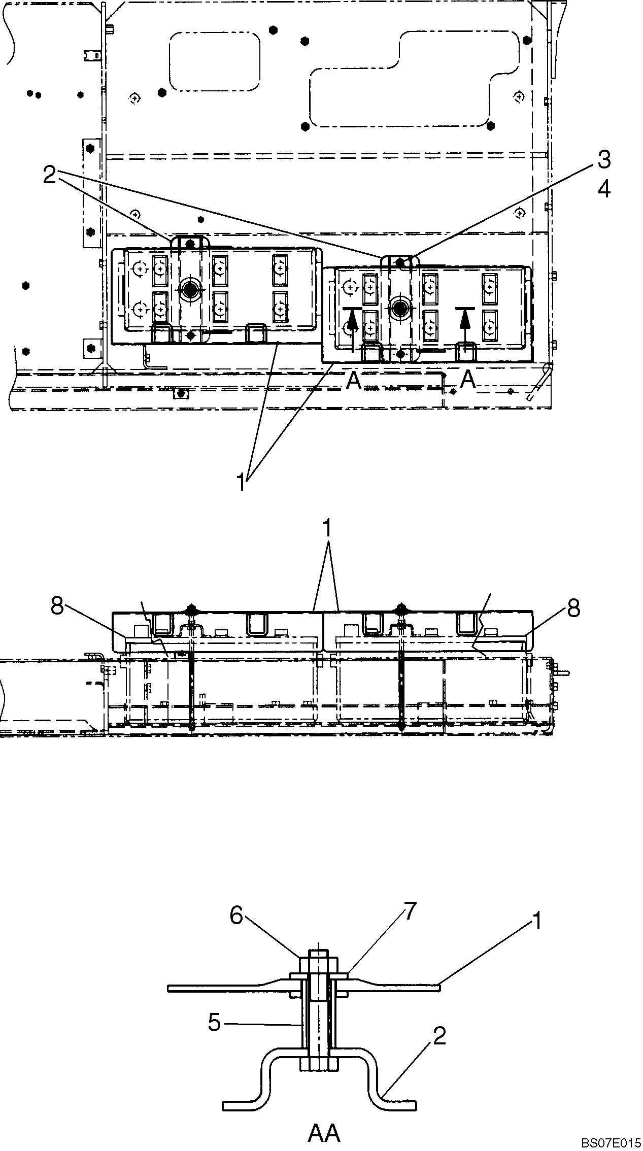 BATTERY INSTALLATION (LQ72E00005F1) — kobelco parts diagram