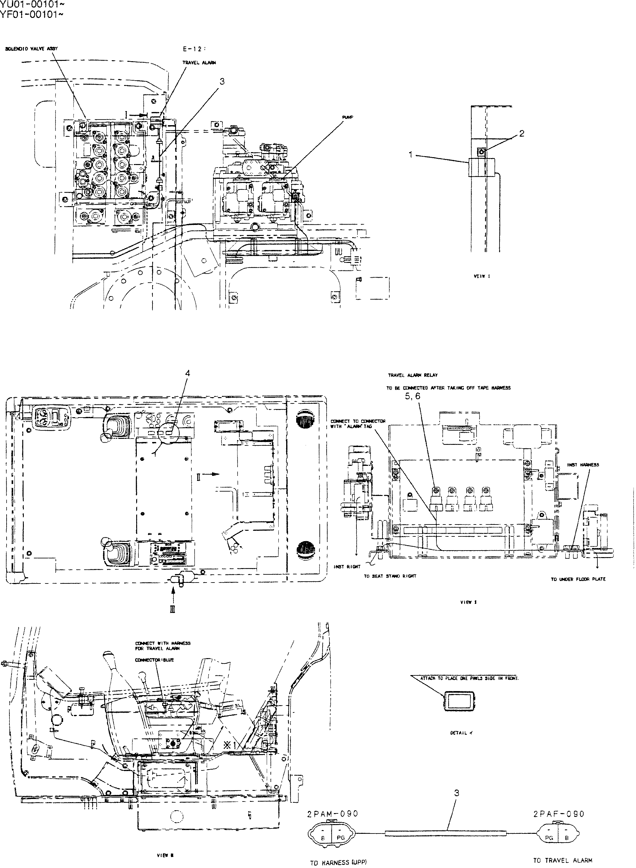 ALARM ASSY — kobelco parts diagram