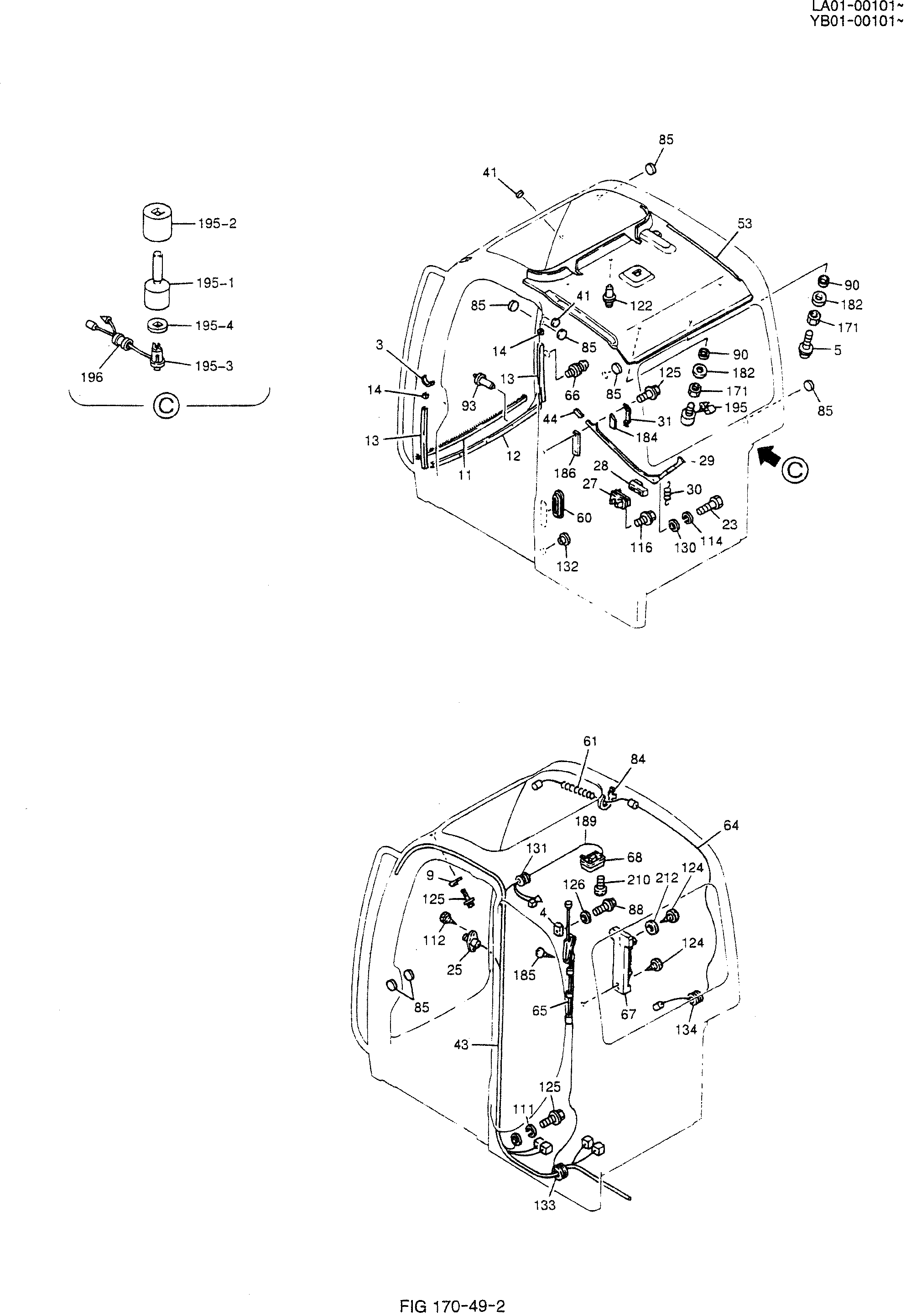 CAB ASSY — kobelco parts diagram