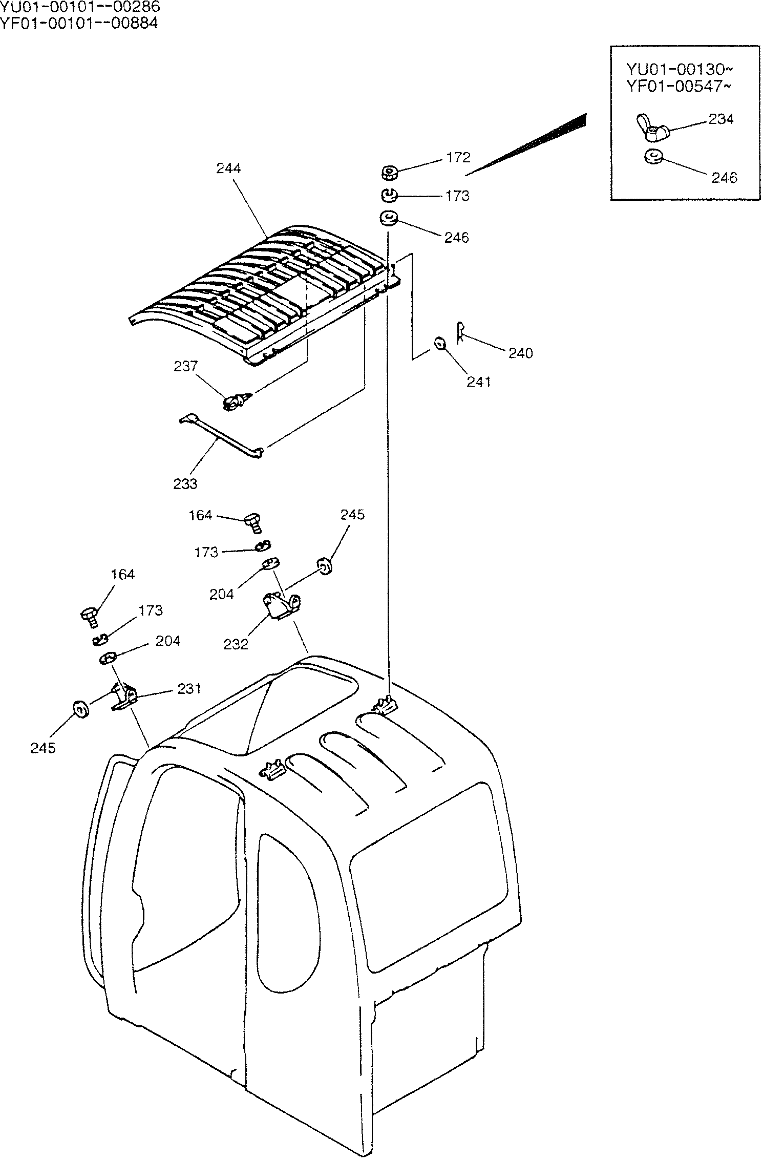CAB ASSY — kobelco parts diagram