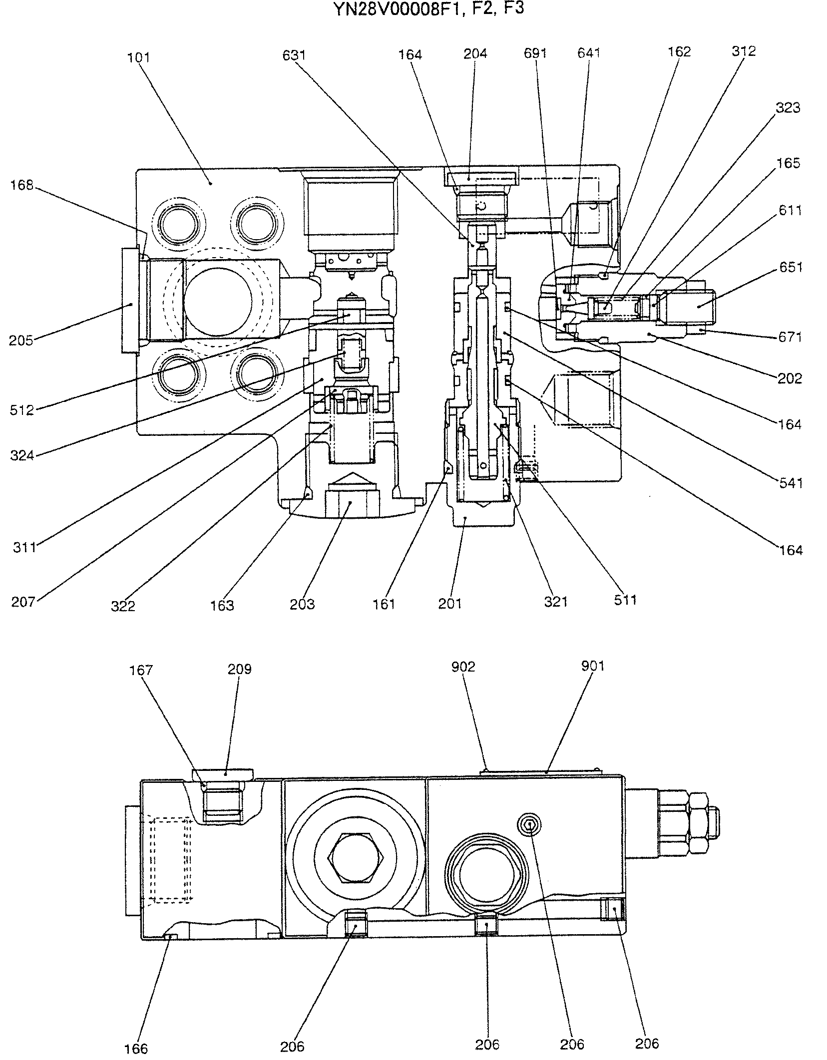 VALVE ASSY, HOLDING — kobelco parts diagram