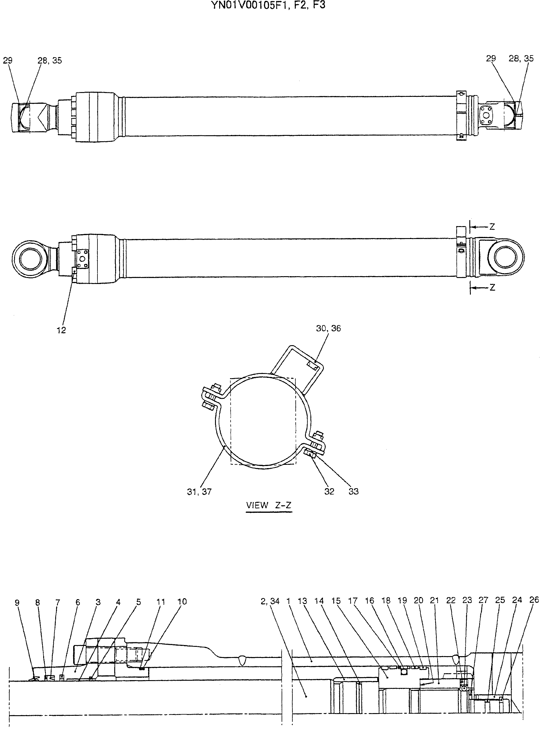 CYLINDER ASSY, ARM — kobelco parts diagram